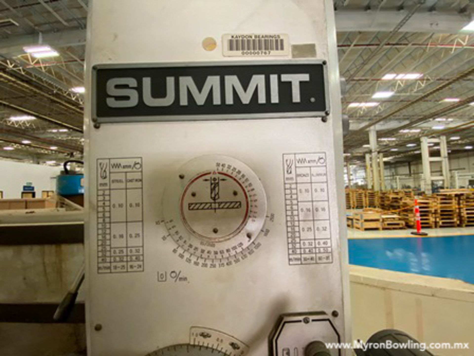 Summit Radial Drill, model 3/H RADIAL, S/N 60930552, 440V/60 Hz - Image 18 of 22