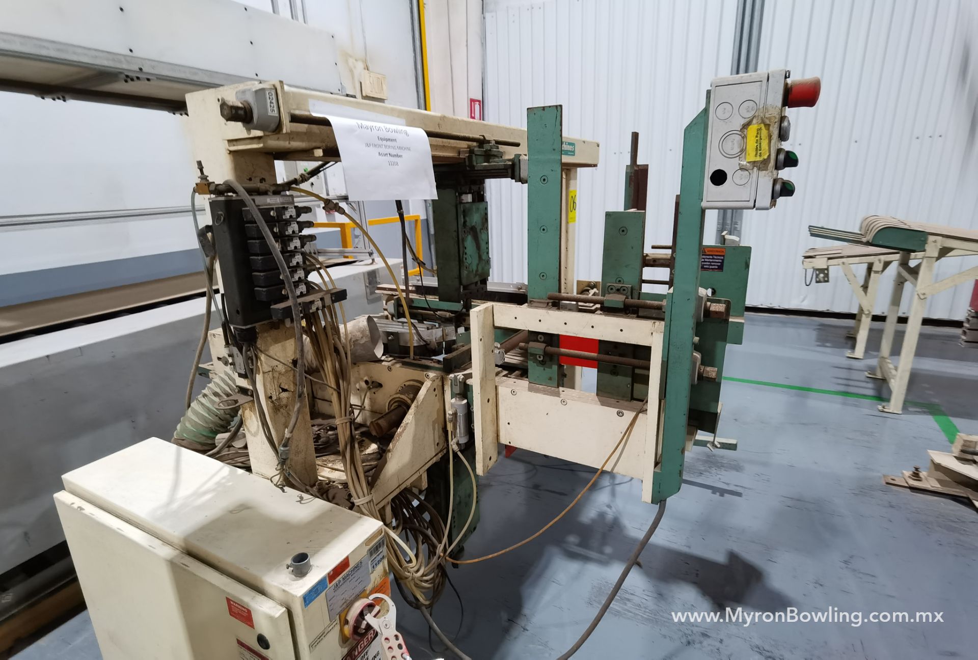 J&P Drawer Front Boring Machine, Model 3VDGC, S/N 240306, 460 V / 60 Hz, ASSET NUMBER 11208. - Image 7 of 23