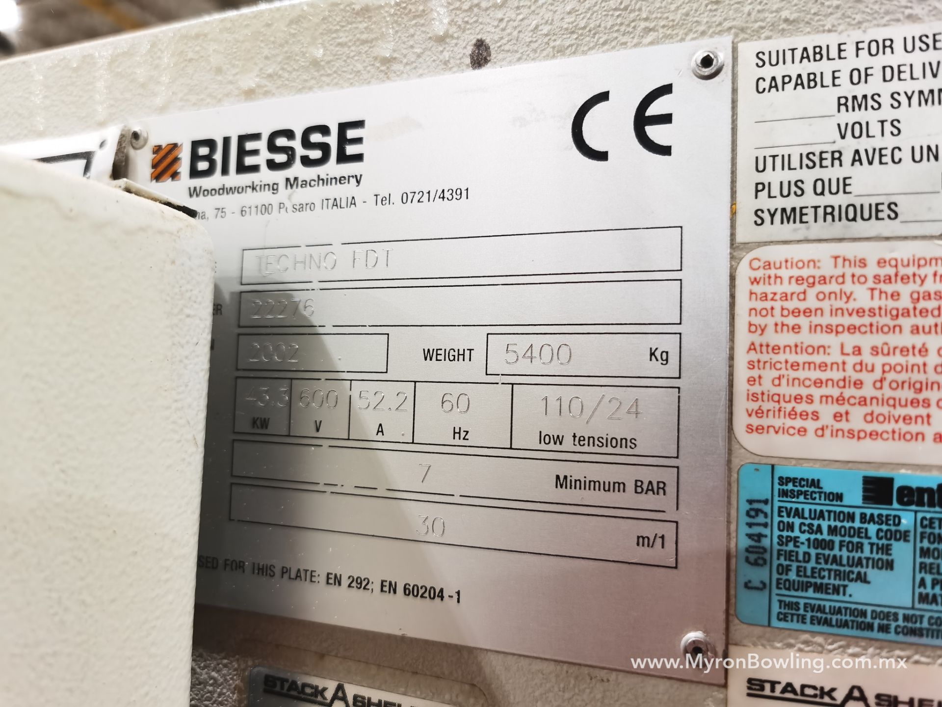 Biesse Drilling Machine, Model TECHNO FDT, S/N 22276 - Image 18 of 30