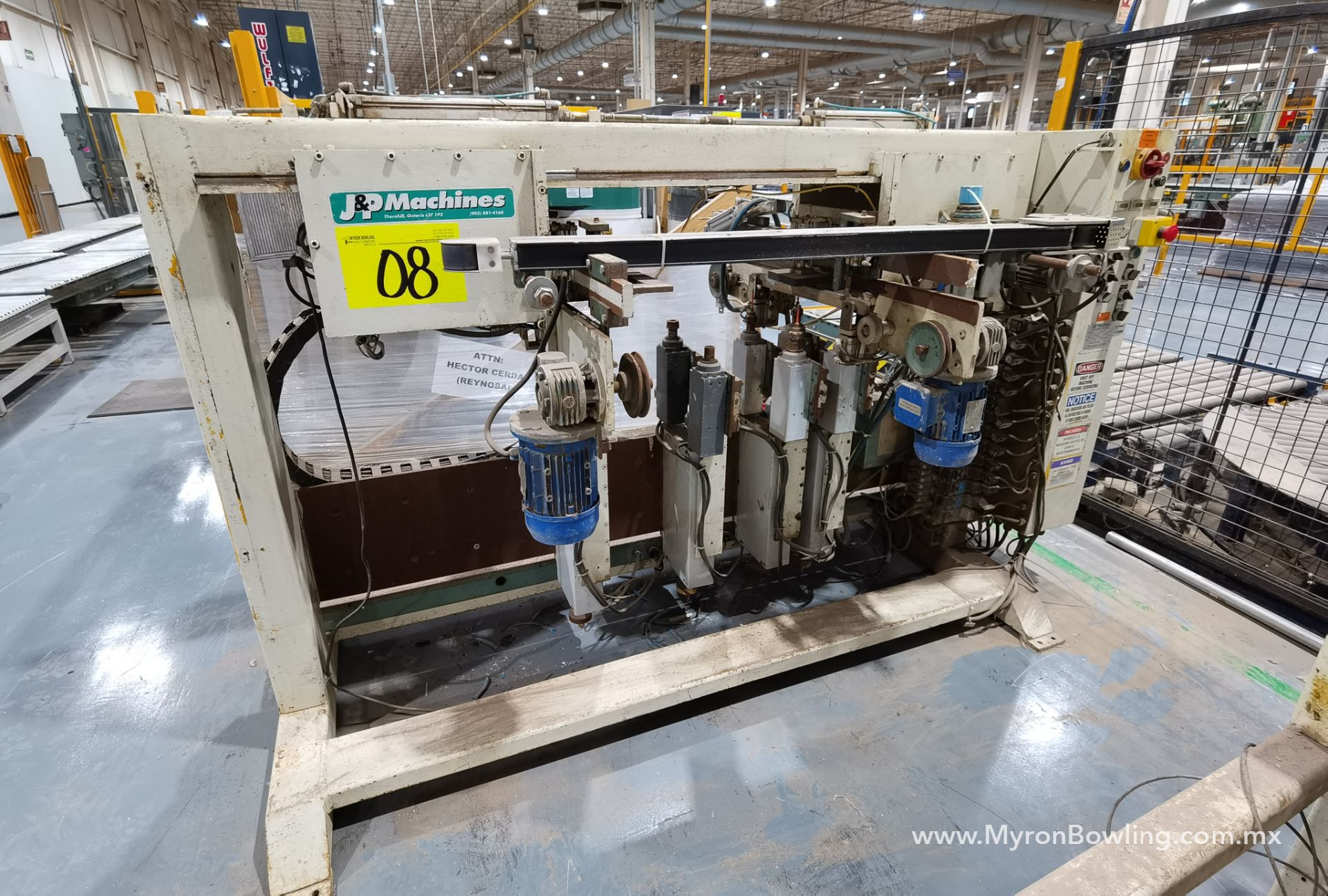 J&P Drawer Front Boring Machine, Model MD610M, S/N 3999, 600 V / 60 Hz, ASSET NUMBER 11204