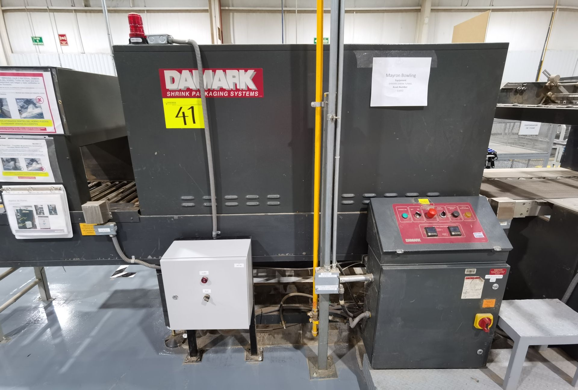 Damark Shrink Tunnel, Model S24T, S/N 12/32540/B, 480 V / 60 Hz, ASSET NUMBERS 11002 - Image 2 of 24