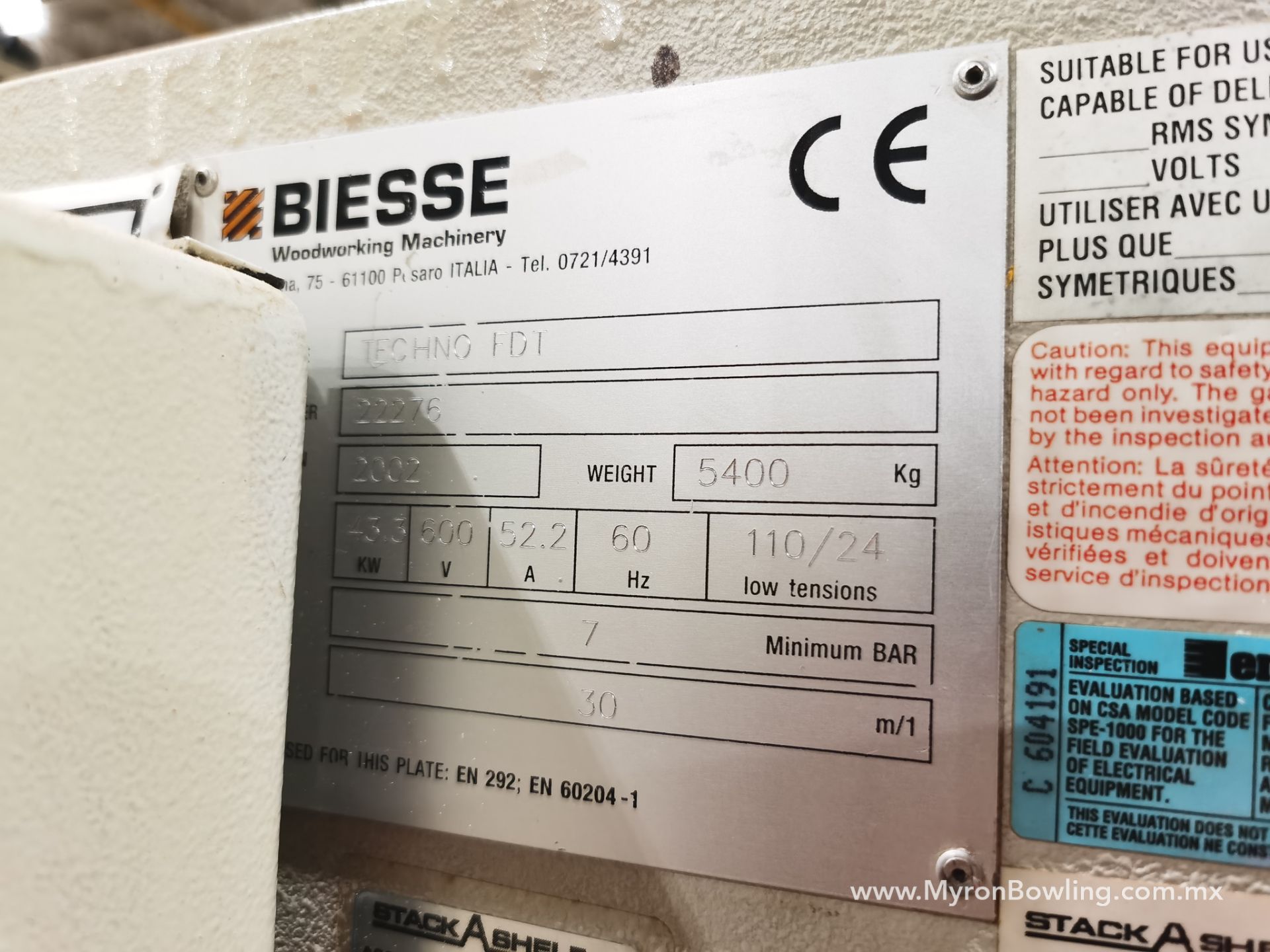 Biesse Drilling Machine, Model TECHNO FDT, S/N 22276 - Image 17 of 30