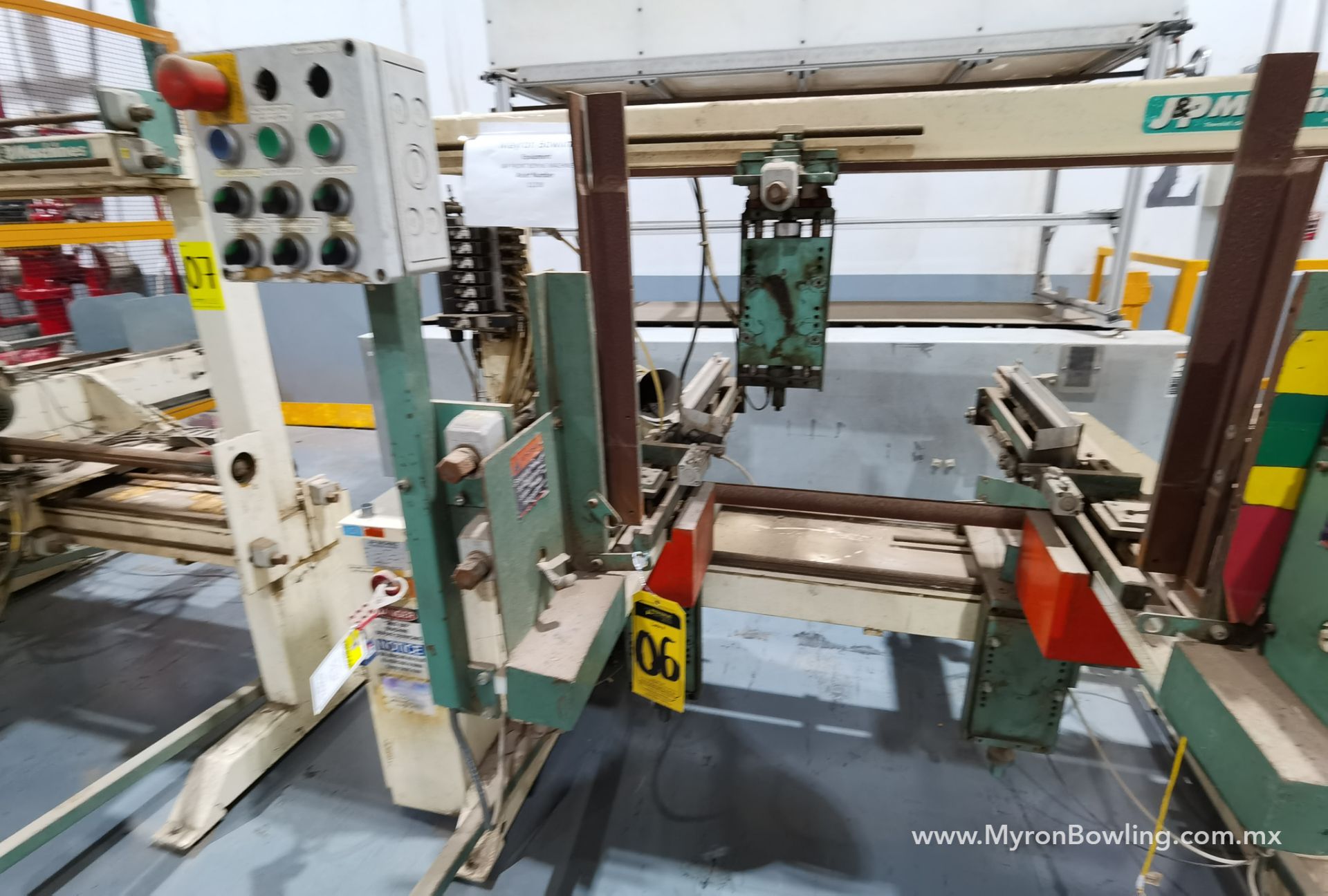 J&P Drawer Front Boring Machine, Model 3VDGC, S/N 240306, 460 V / 60 Hz, ASSET NUMBER 11208. - Image 16 of 23