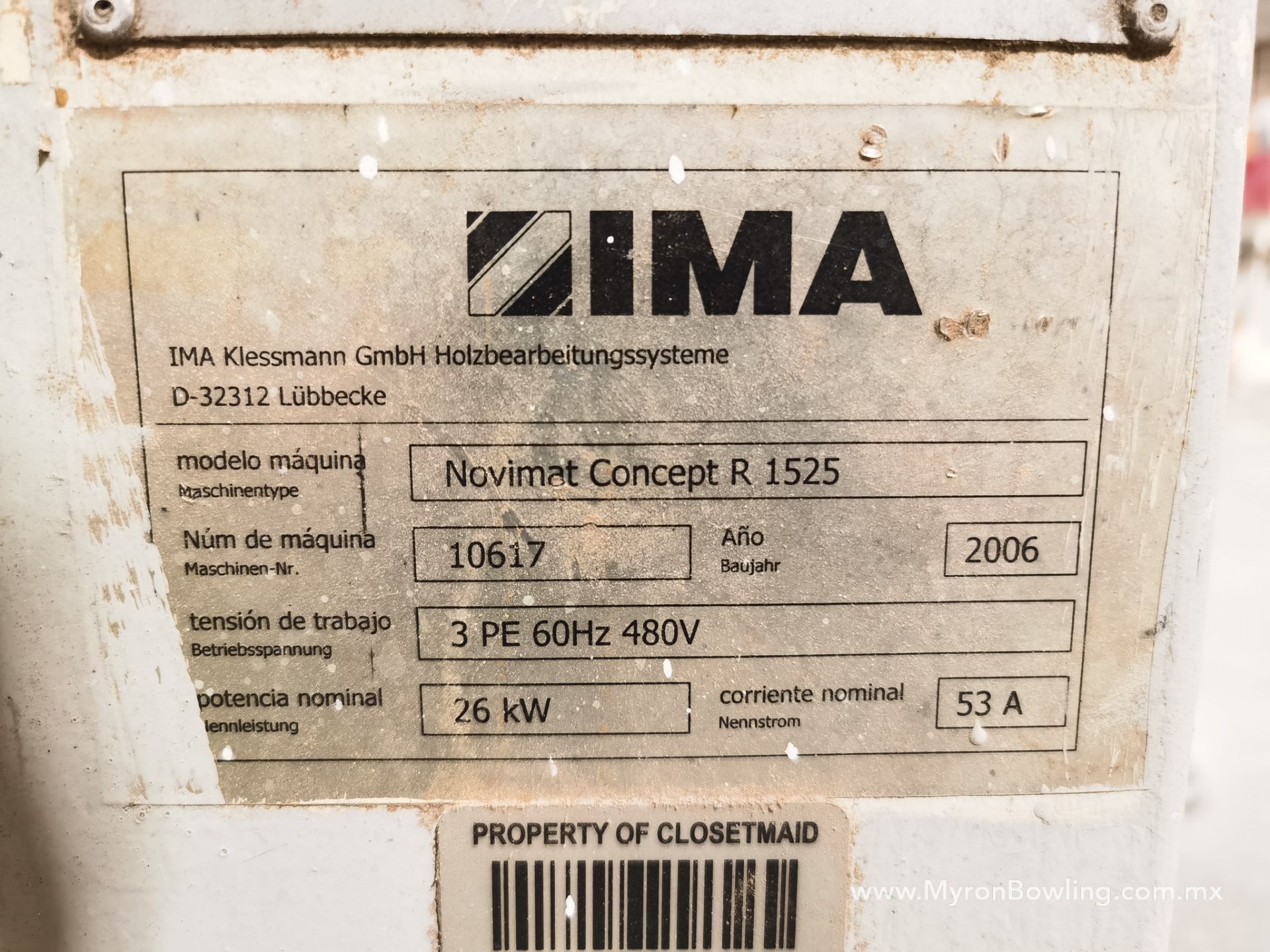 Ima Edge Bander, Model Novimat Concept 1/G80/R1525/3, S/N 10617, Year 2006, 480 V / 60 - Image 38 of 40