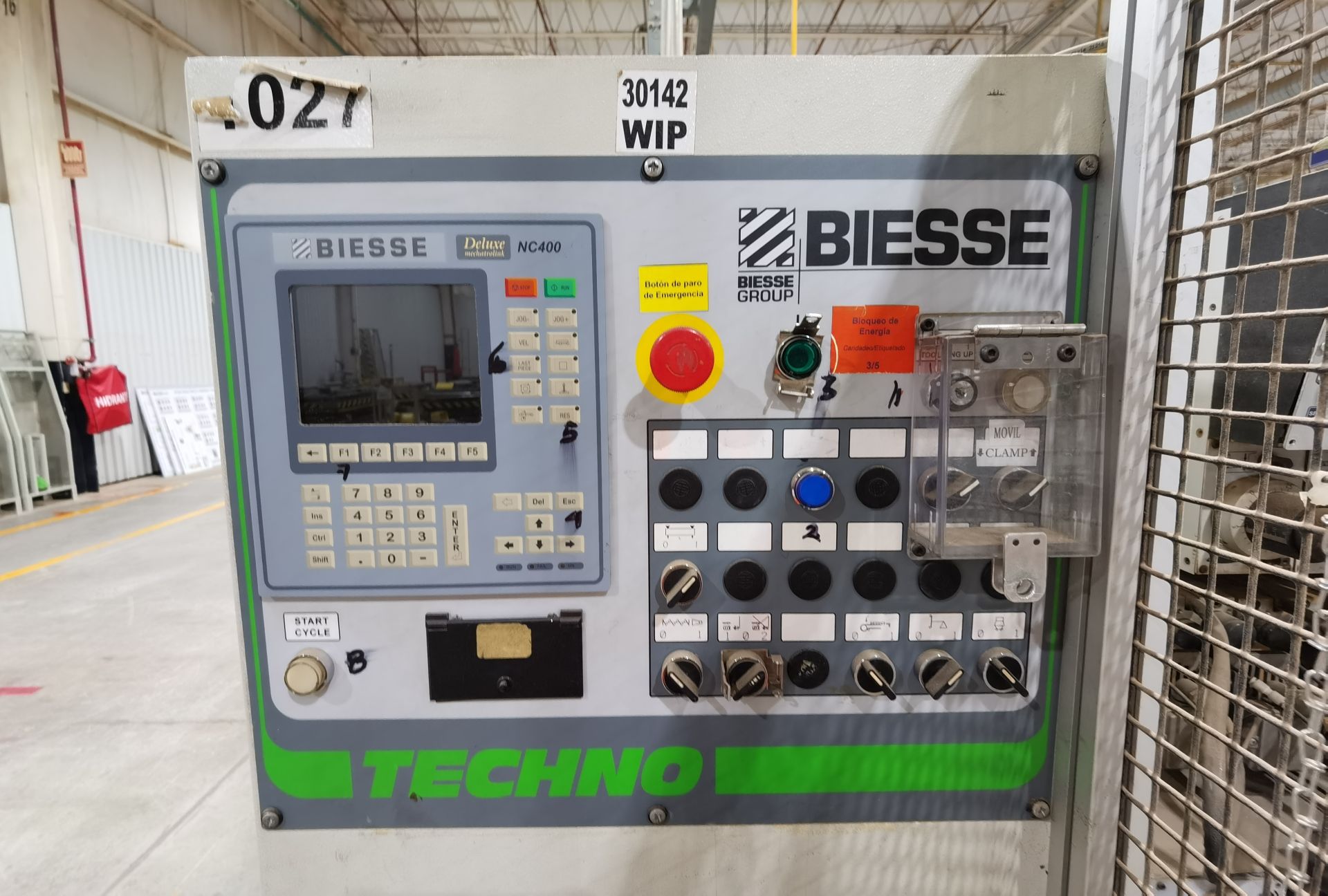 BiesseDrilling Machine, Model TECHNO LOGIC, S/N 94045, Year 2002, 440 V / 60 Hz, 81 AMPS, ASSET - Image 40 of 43