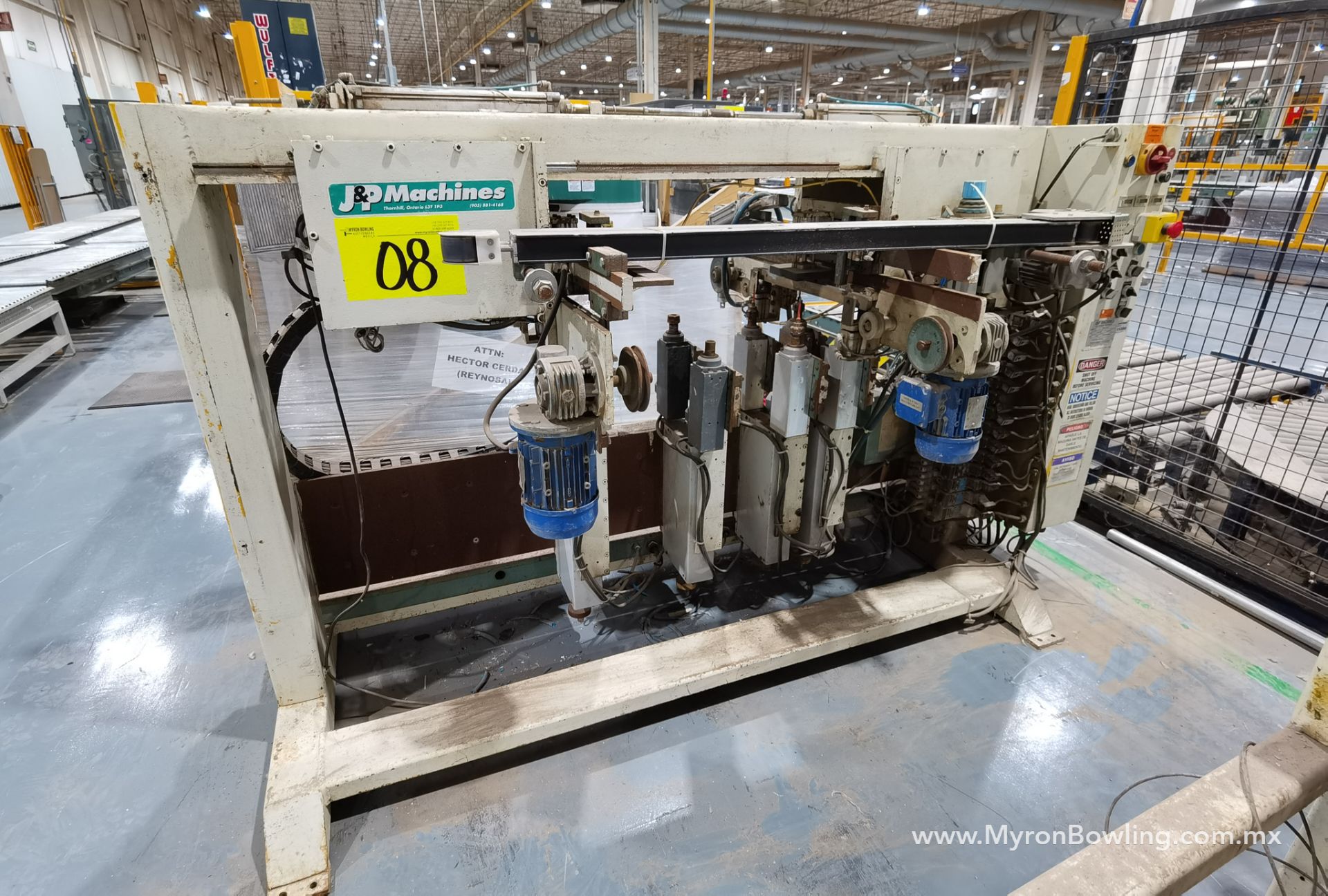 J&P Drawer Front Boring Machine, Model MD610M, S/N 3999, 600 V / 60 Hz, ASSET NUMBER 11204 - Image 12 of 22