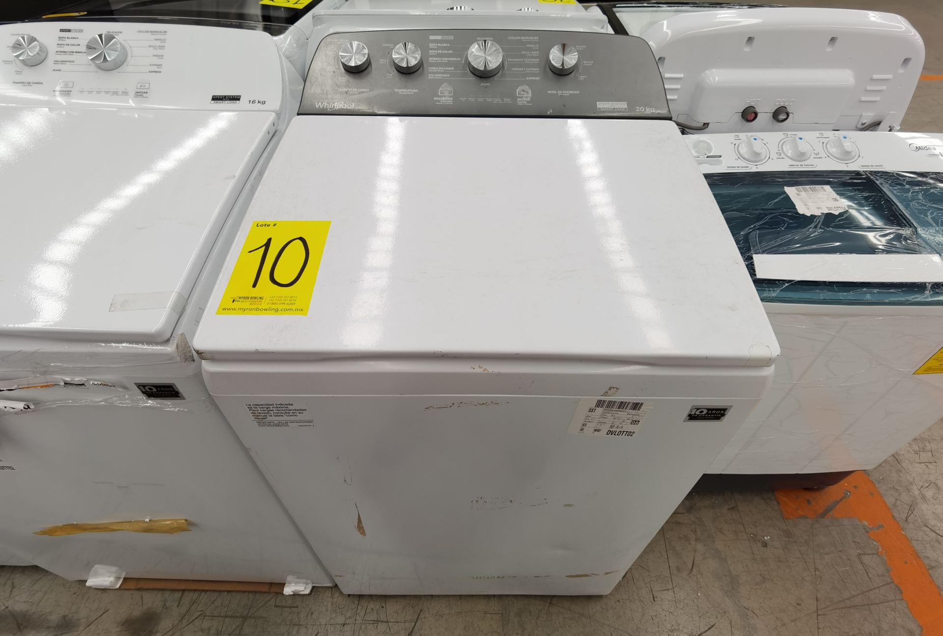 1 Lavadora de 20KG, Marca Whirlpool Modelo 8MWTW2024MJM0