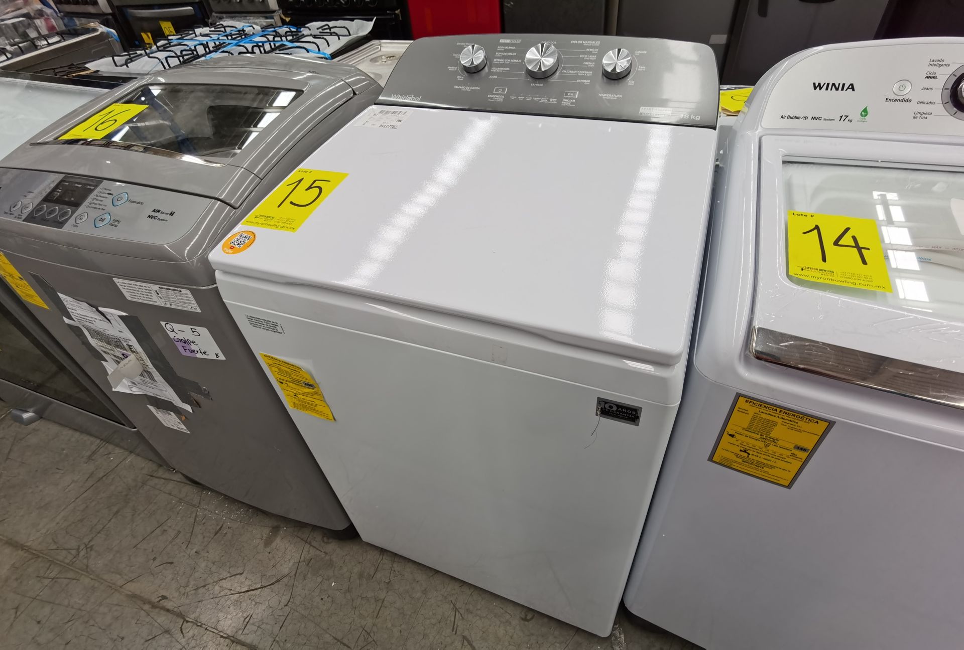 1 Lavadora de 18KG, Marca Whirlpool, Modelo 8MWTW1813MJM0 - Image 2 of 6