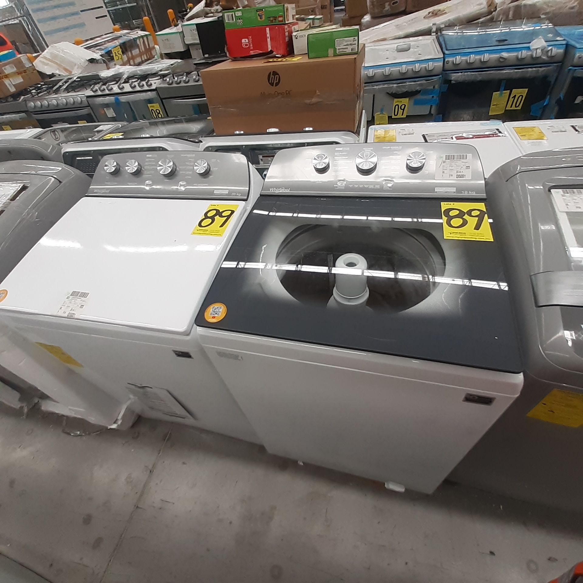 Lote De 2 Lavadoras: 1 Lavadora De 20 Kg Marca Whirlpool, 1 Lavadora De 18 Kg Marca Whirlpool