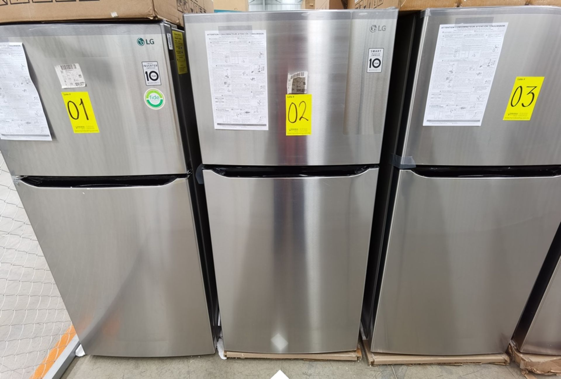 1 Refrigerador Marca LG, Modelo LT57BPSX, Serie 205MRSS3K582, Color Gris