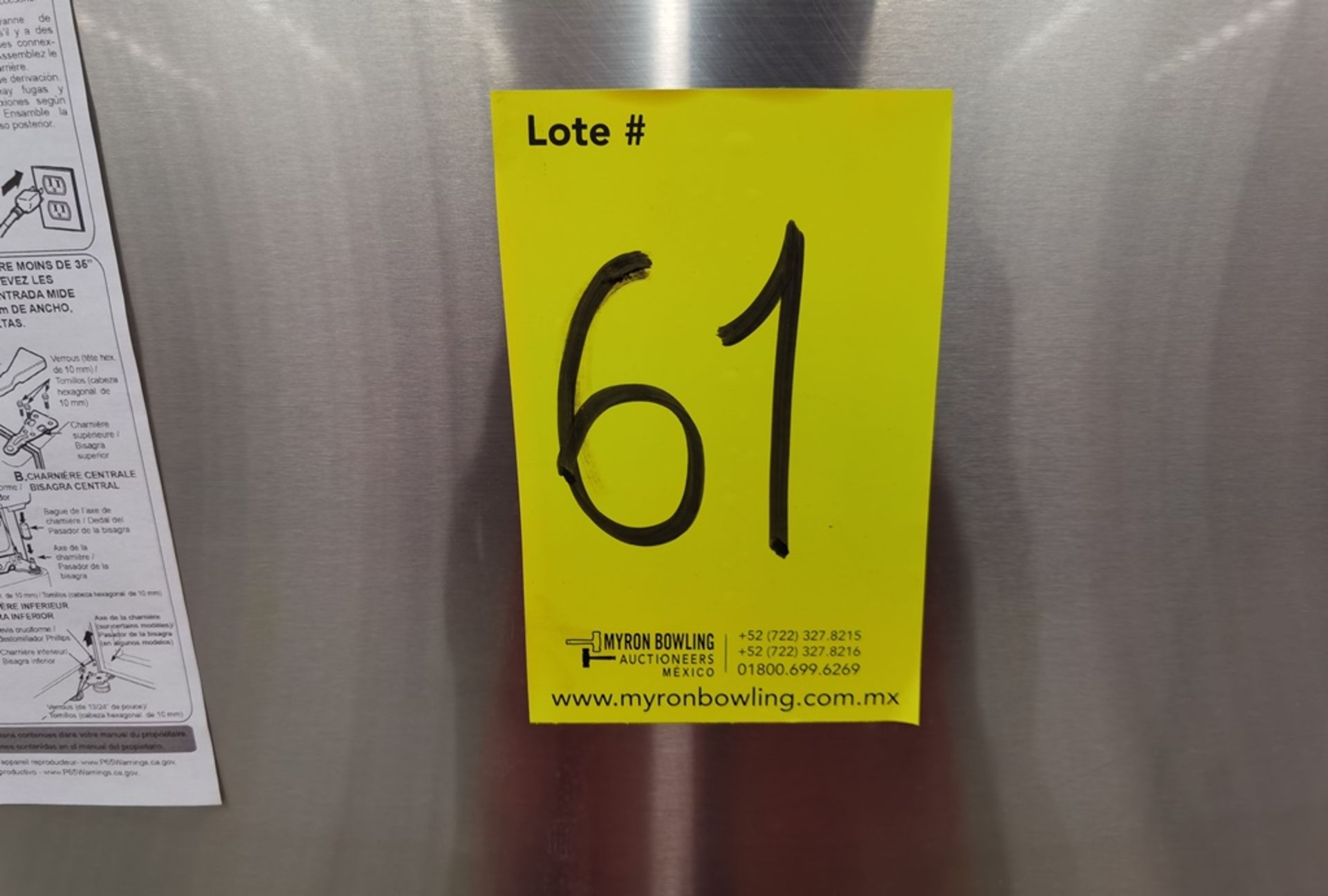 1 Refrigerador Marca LG, Modelo LT57BPSX, Serie 203MRFP2X011, Color Gris - Image 7 of 7