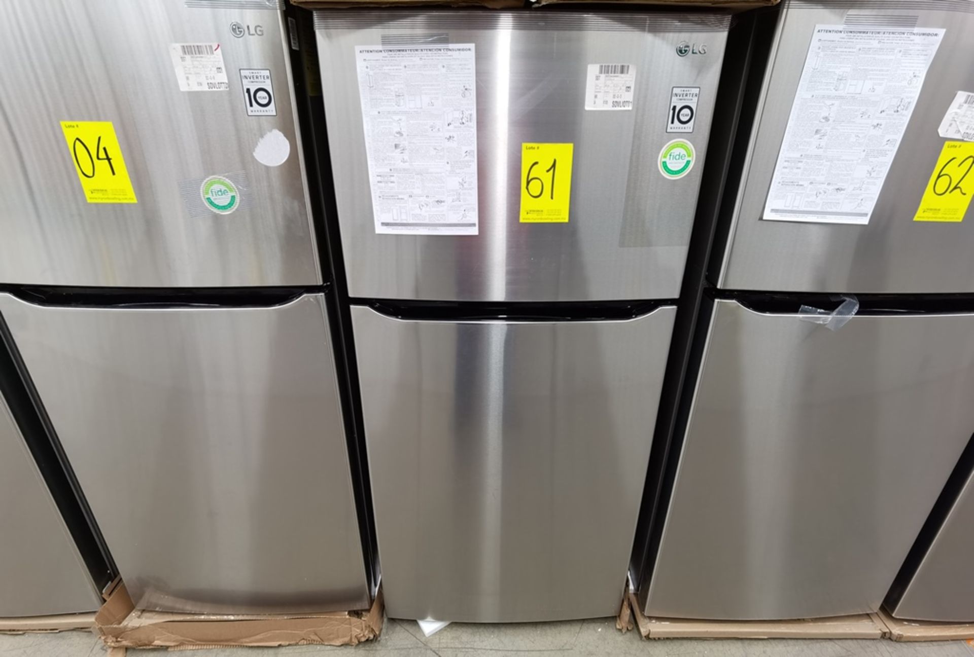 1 Refrigerador Marca LG, Modelo LT57BPSX, Serie 203MRFP2X011, Color Gris