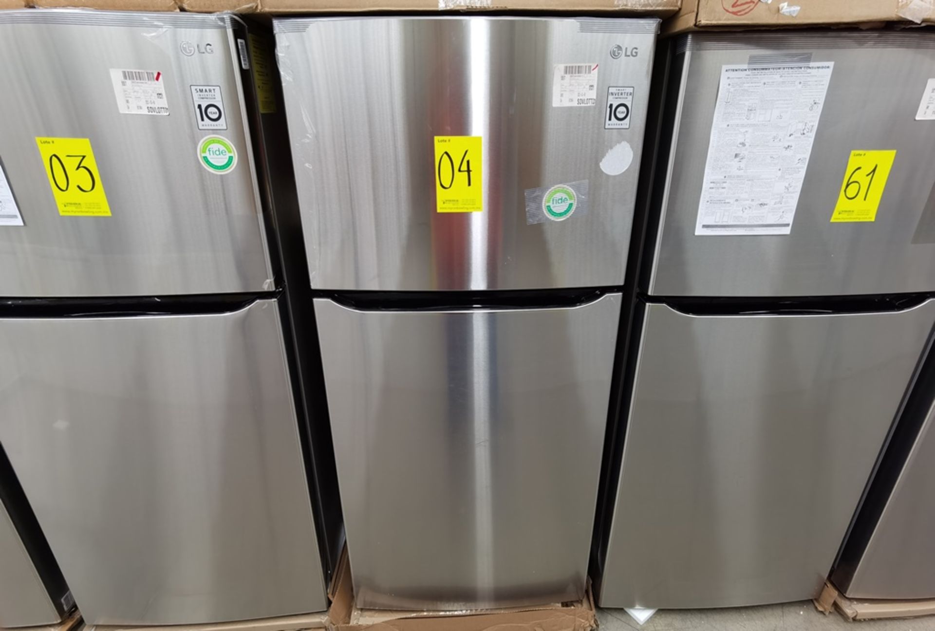 1 Refrigerador Marca LG, Modelo LT57BPSX, Serie 203MRTT3A865, Color Gris