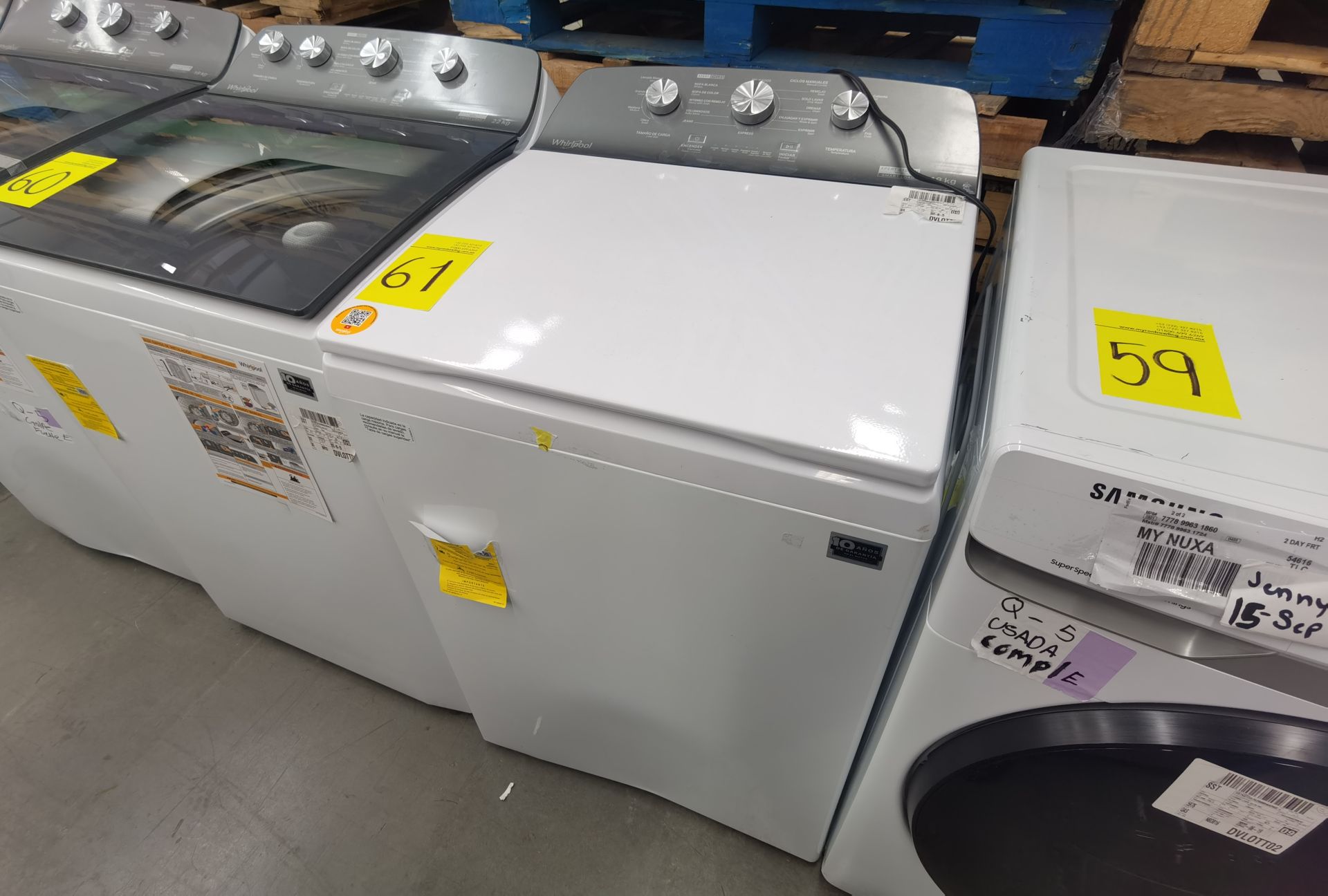 Lote de 2 Lavadoras contiene: 1 Lavadora de 18 Kg, Marca Whirlpool , Modelo 8MWTW1823WJM0 , No - Image 8 of 11