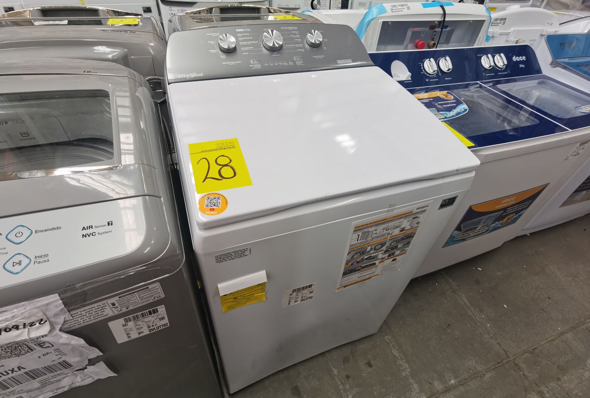 Lote de 2 Lavadoras contiene: 1 Lavadora de 18 Kg, Marca Whirlpool , Modelo 8MWTW1823WJM0 , No - Image 7 of 11