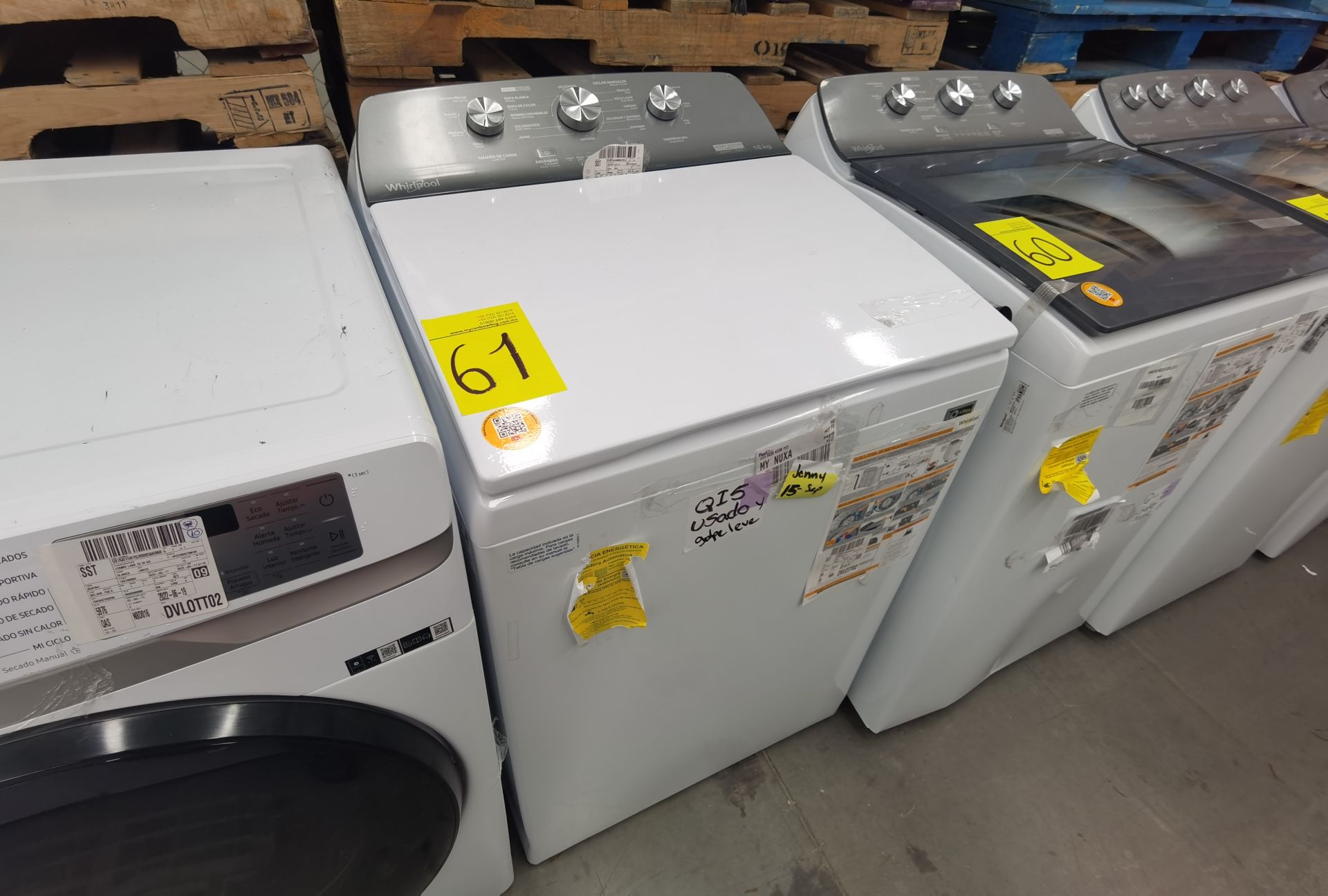 Lote de 2 Lavadoras contiene: 1 Lavadora de 18 Kg, Marca Whirlpool , Modelo 8MWTW1823WJM0 , No - Image 2 of 11