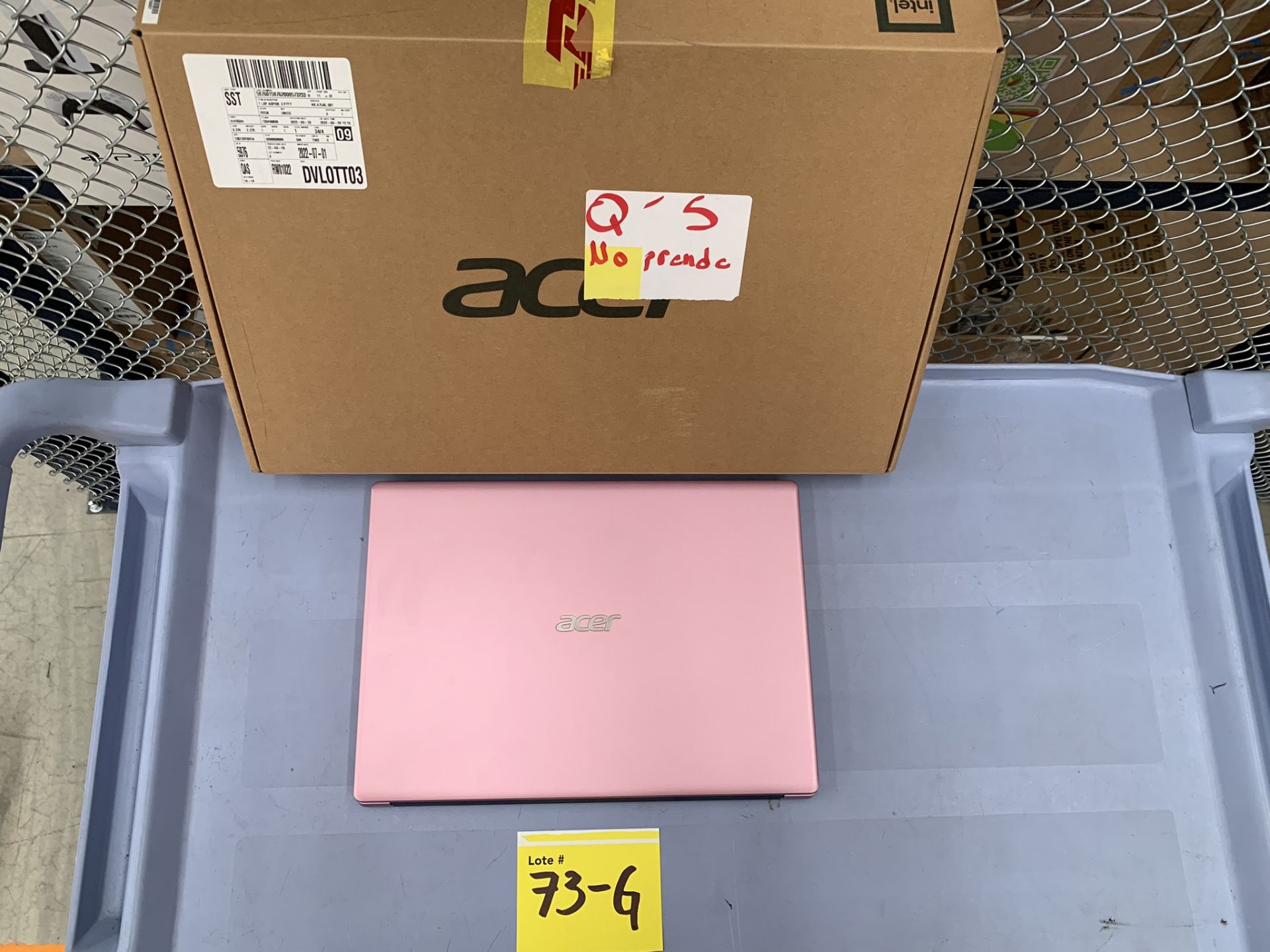 Lote De 2 Laptop Contiene: 1 Laptop Marca Acer Modelo N20Q1, Serie 467600, Procesador Procesado - Image 10 of 14