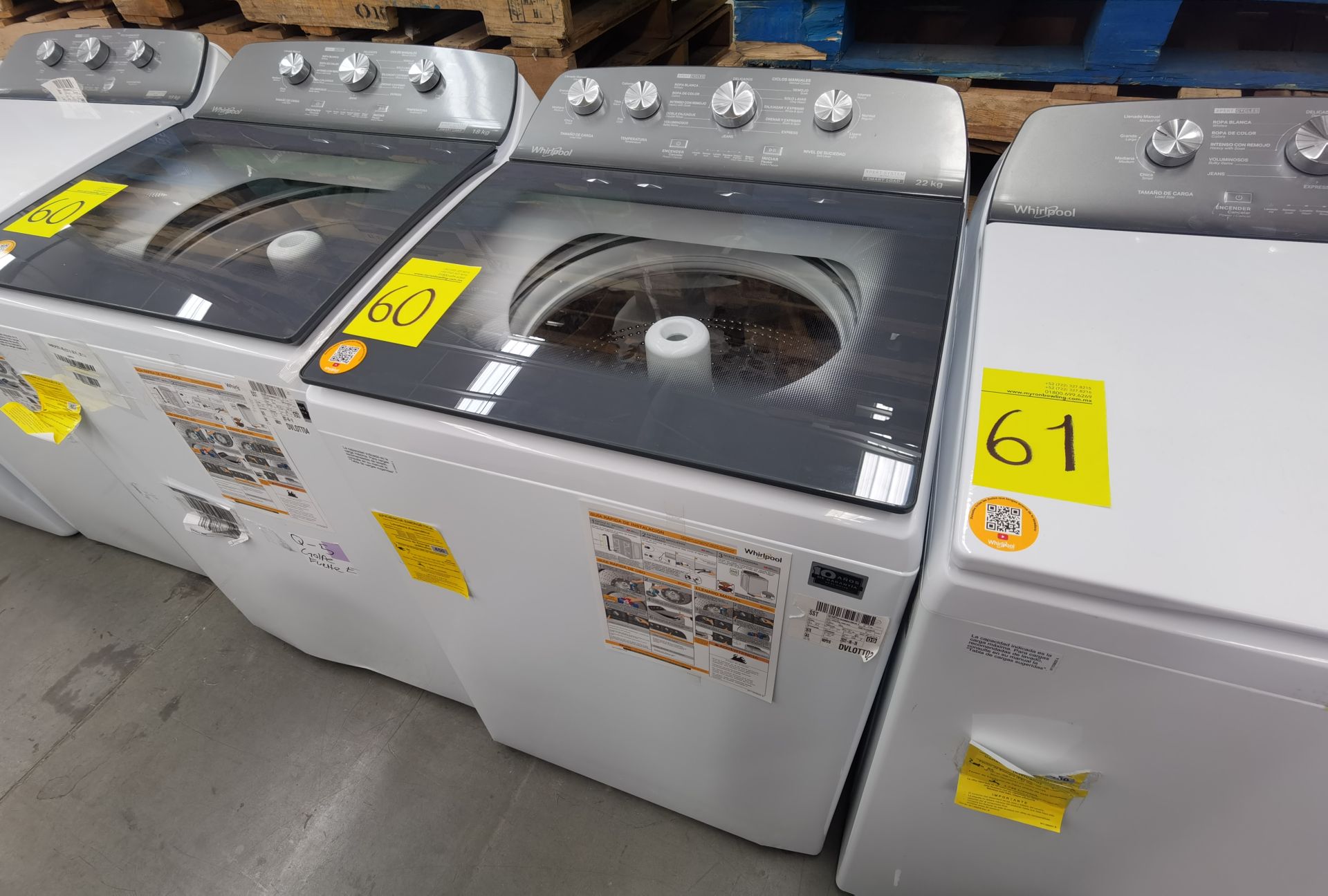 Lote de 2 Lavadoras contiene: 1 Lavadora de 22 Kg, Marca Whirlpool , Modelo 8MWTW2224WJM0 , No - Image 8 of 11