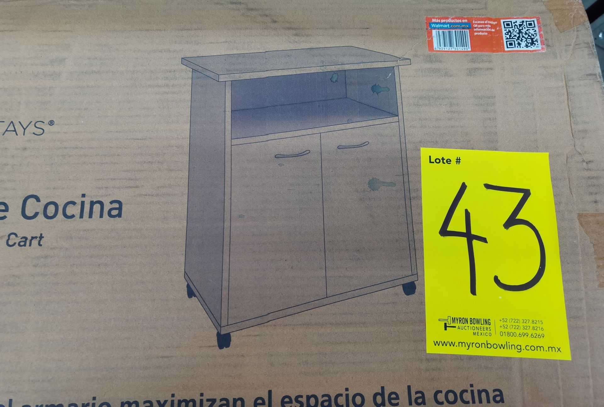 Tarima de 13 cajas de muebles de madera para armar, solo por partes favor de inspeccionar. (No - Image 4 of 6