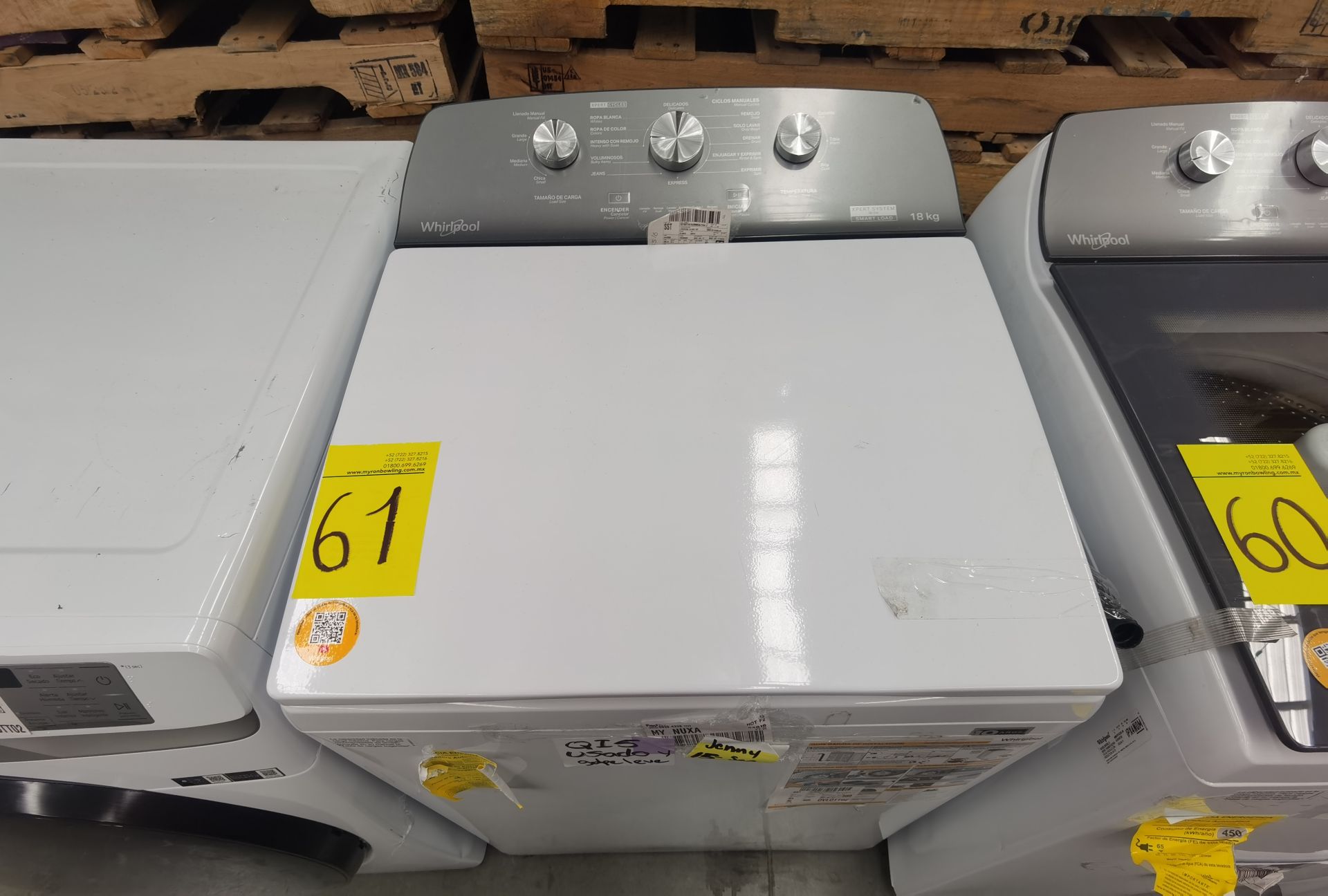 Lote de 2 Lavadoras contiene: 1 Lavadora de 18 Kg, Marca Whirlpool , Modelo 8MWTW1823WJM0 , No - Image 4 of 11