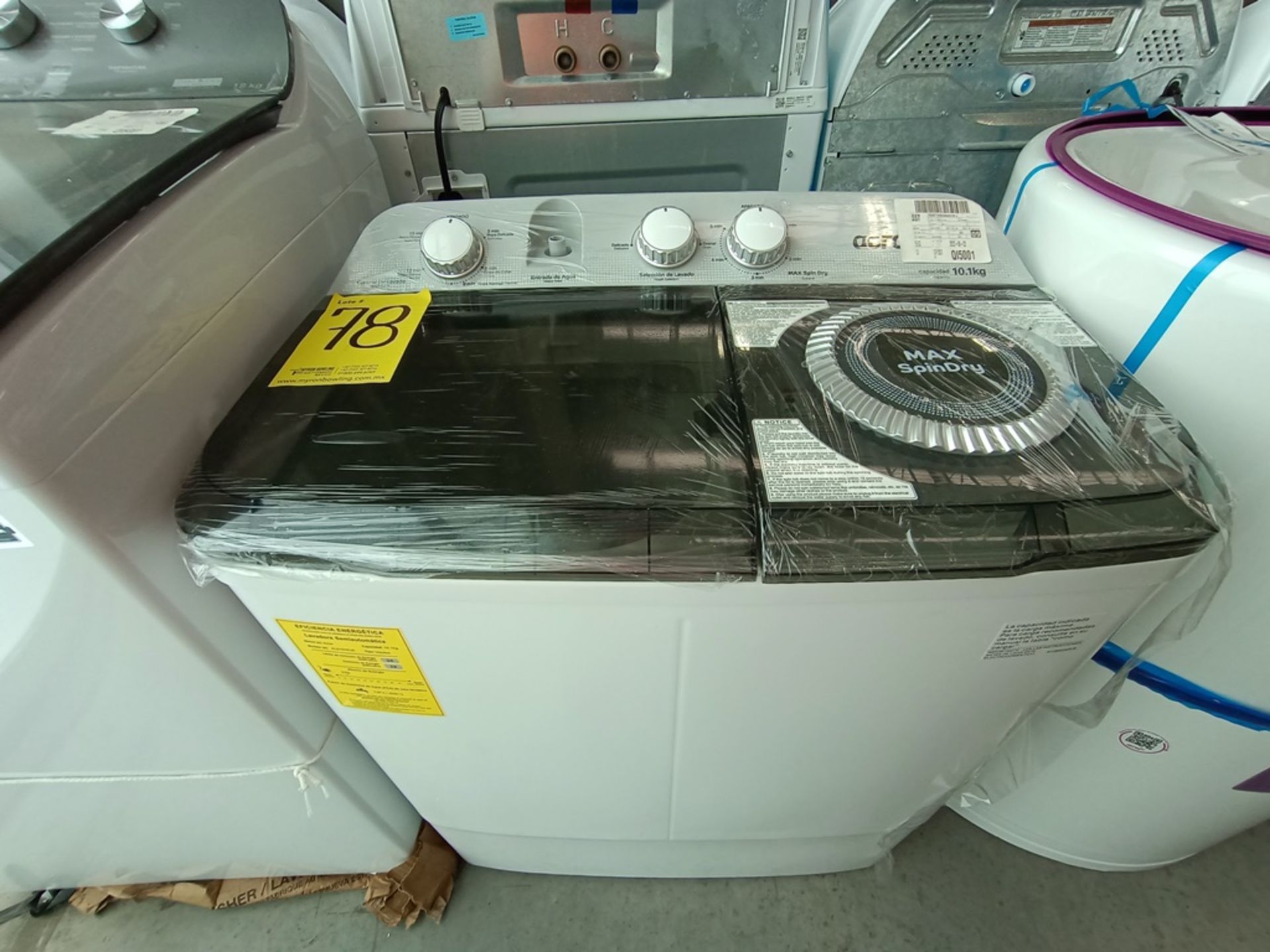 Lote de 3 Lavadoras contiene: 1 Lavadora de 18 Kg, Marca Whirlpool, Modelo 8MWTW1823WJM0, No de - Image 12 of 20