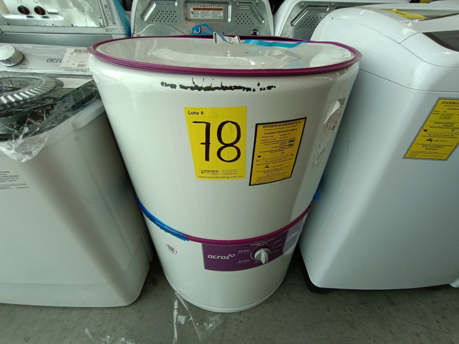 Lote de 3 Lavadoras contiene: 1 Lavadora de 18 Kg, Marca Whirlpool, Modelo 8MWTW1823WJM0, No de - Image 16 of 20