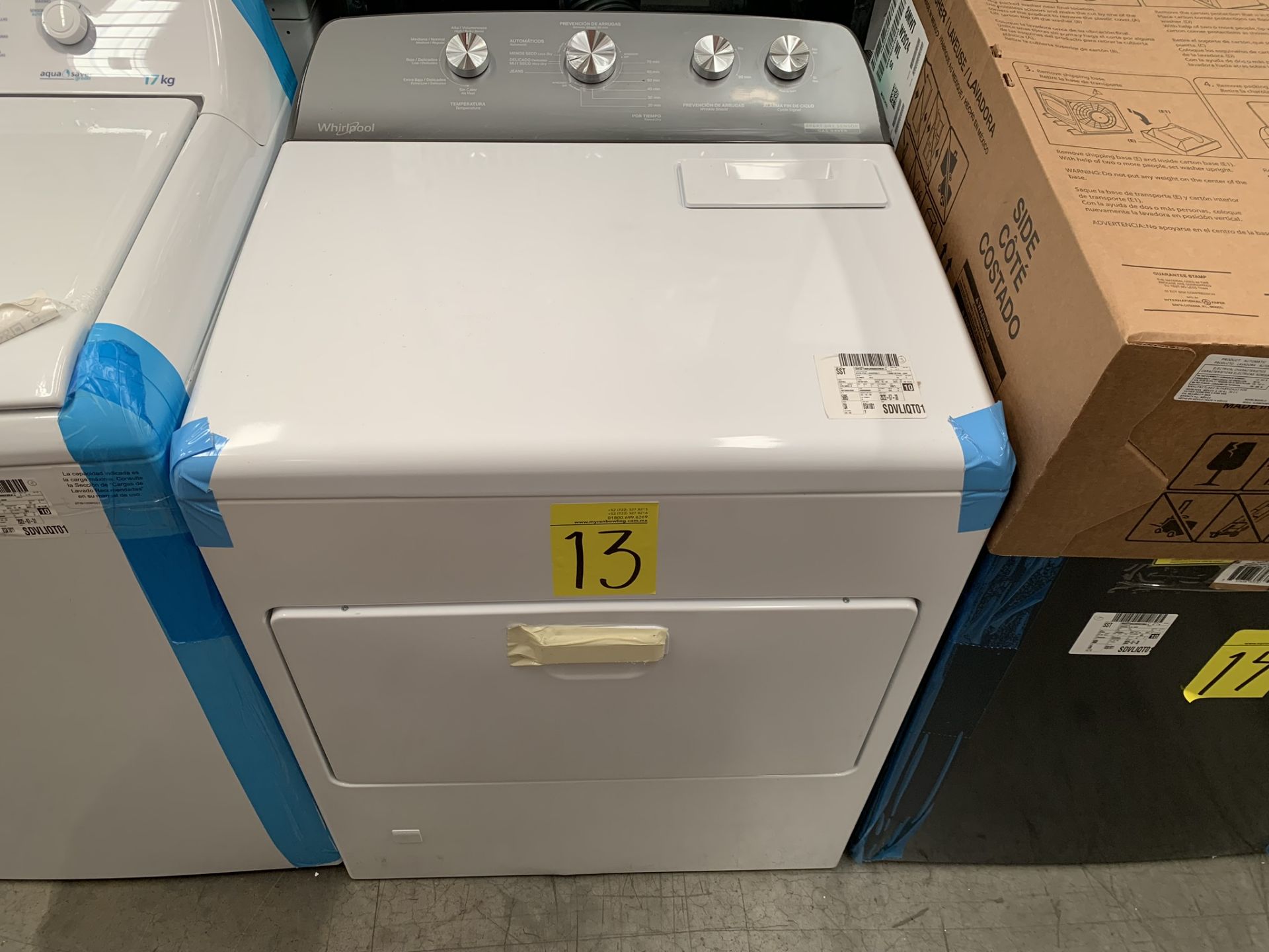 1 Secadora de 20 Kg, Marca Whirlpool , Modelo 7MWGD2040JM0 , No de serie MB0301522 , Color Blanco , - Image 2 of 8