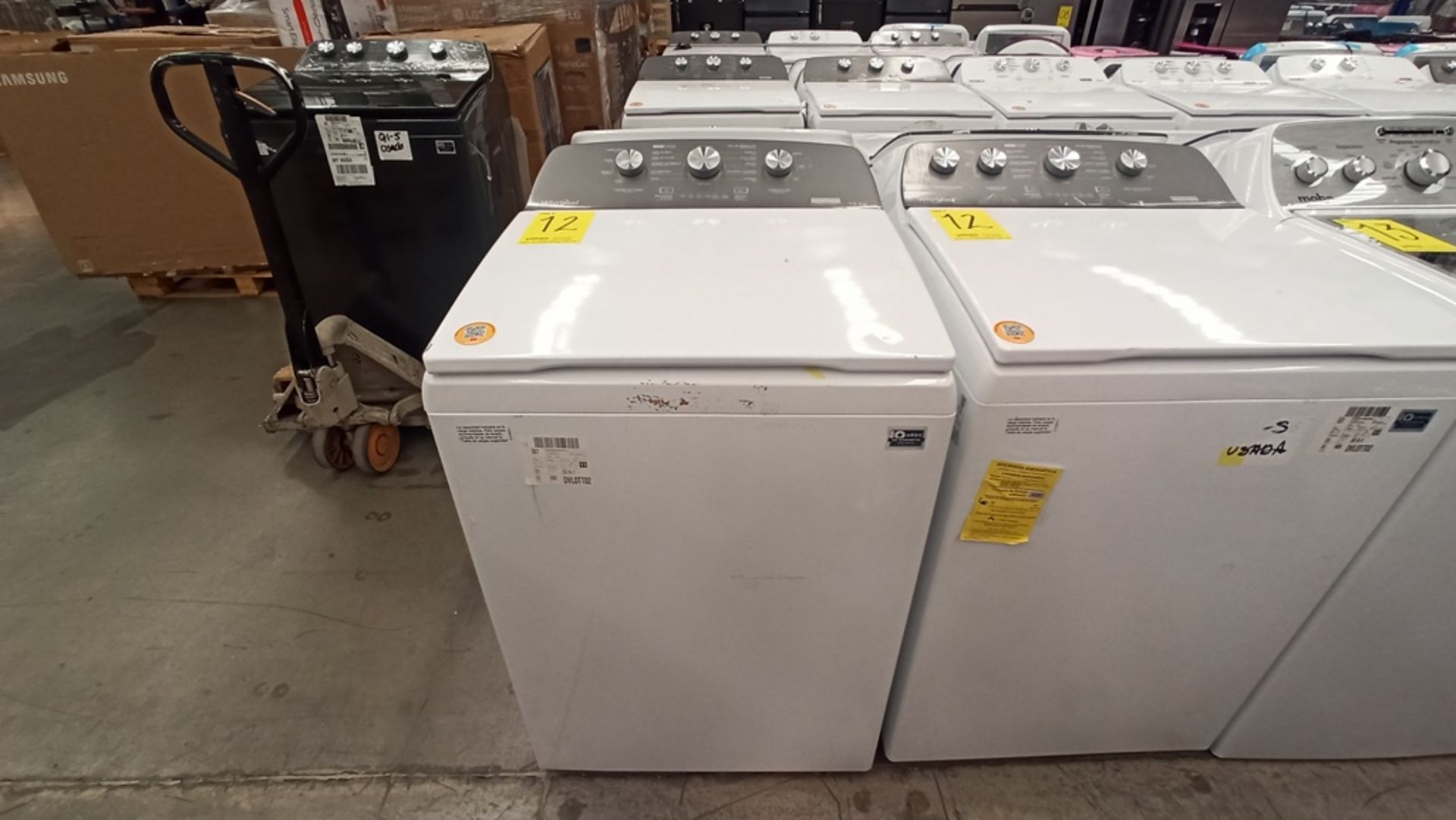 Lote De 2 Lavadoras Contiene: 1 Lavadora De 18Kg, Marca WHIRLPOOL, Modelo 8MWTW1813MJM0, No De