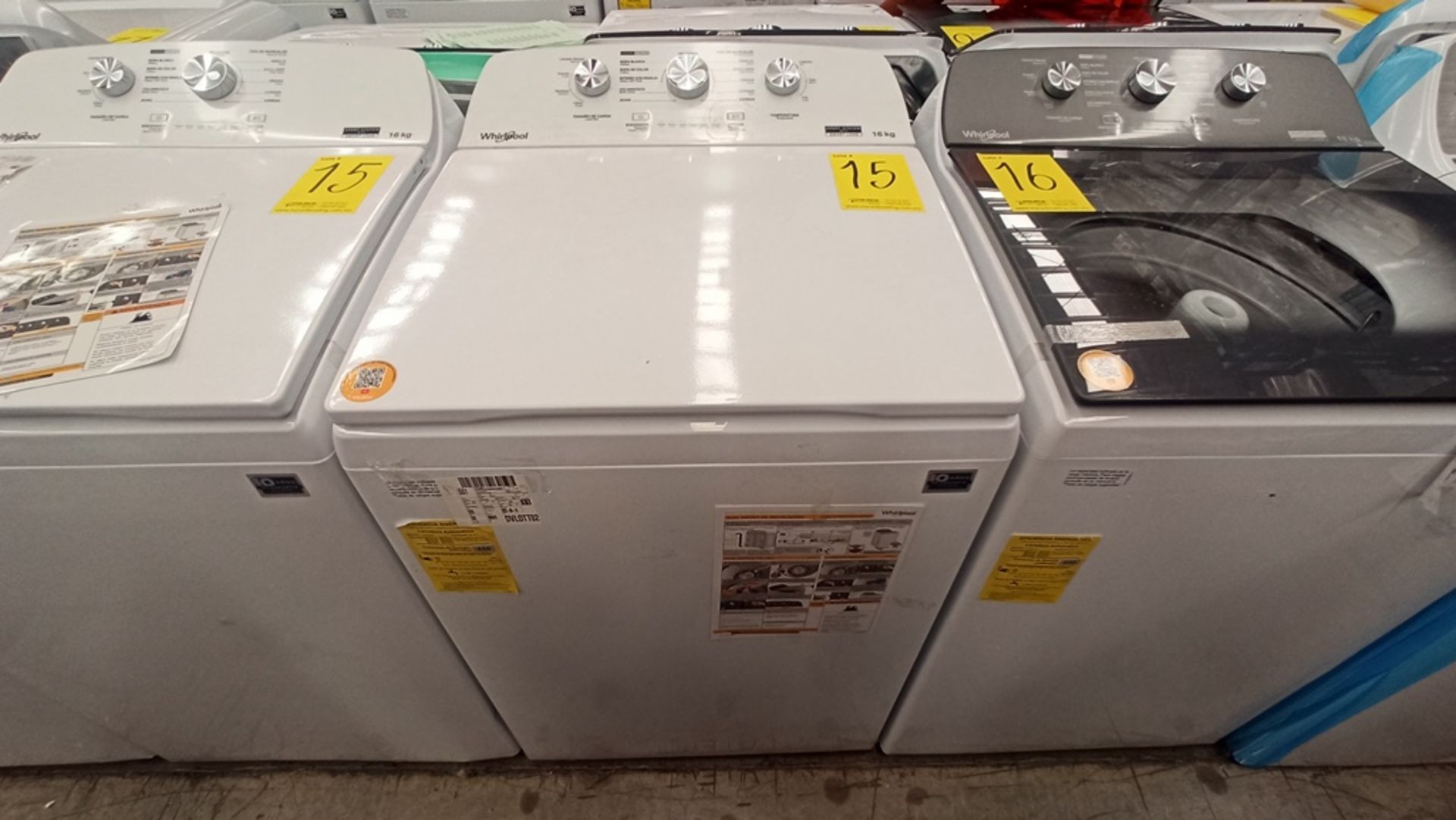 Lote De 2 Lavadoras Contiene: 1 Lavadora De 16Kg, Marca WHIRLPOOL, Modelo 8MWTW1612MJQ1, No De - Image 10 of 18