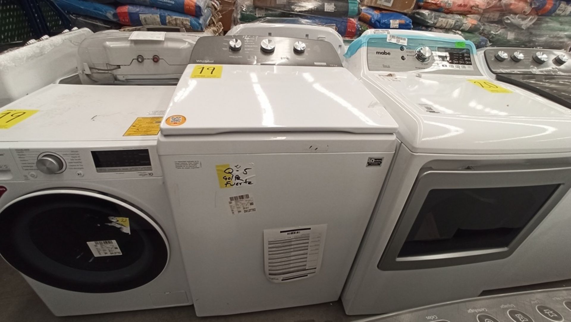 Lote De 2 Lavadoras Contiene: 1 Lavadora De 18Kg, Marca WHIRLPOOL, Modelo 8MWTW1813MJM1, No De - Image 10 of 19