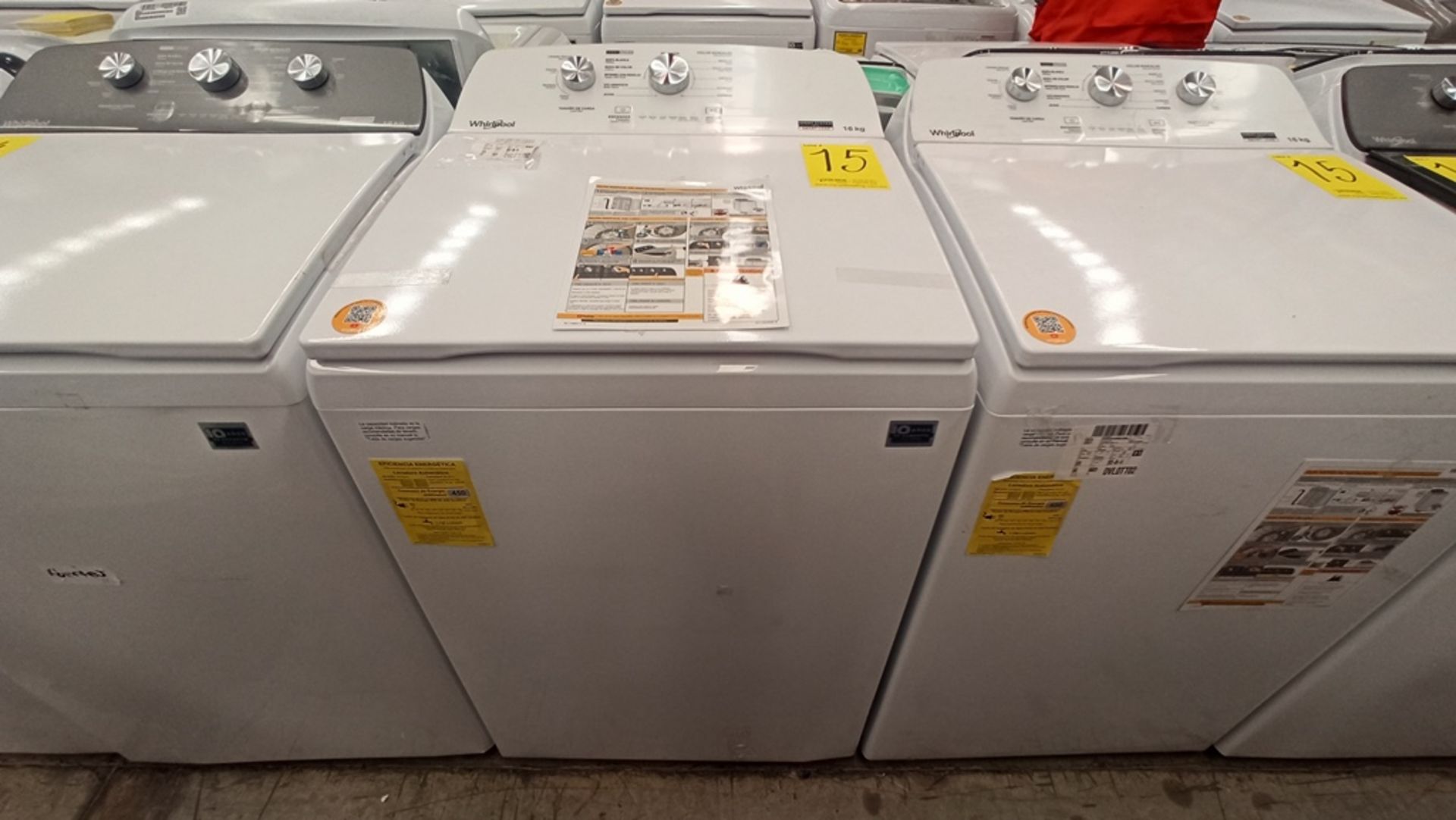 Lote De 2 Lavadoras Contiene: 1 Lavadora De 16Kg, Marca WHIRLPOOL, Modelo 8MWTW1612MJQ1, No De - Image 2 of 18