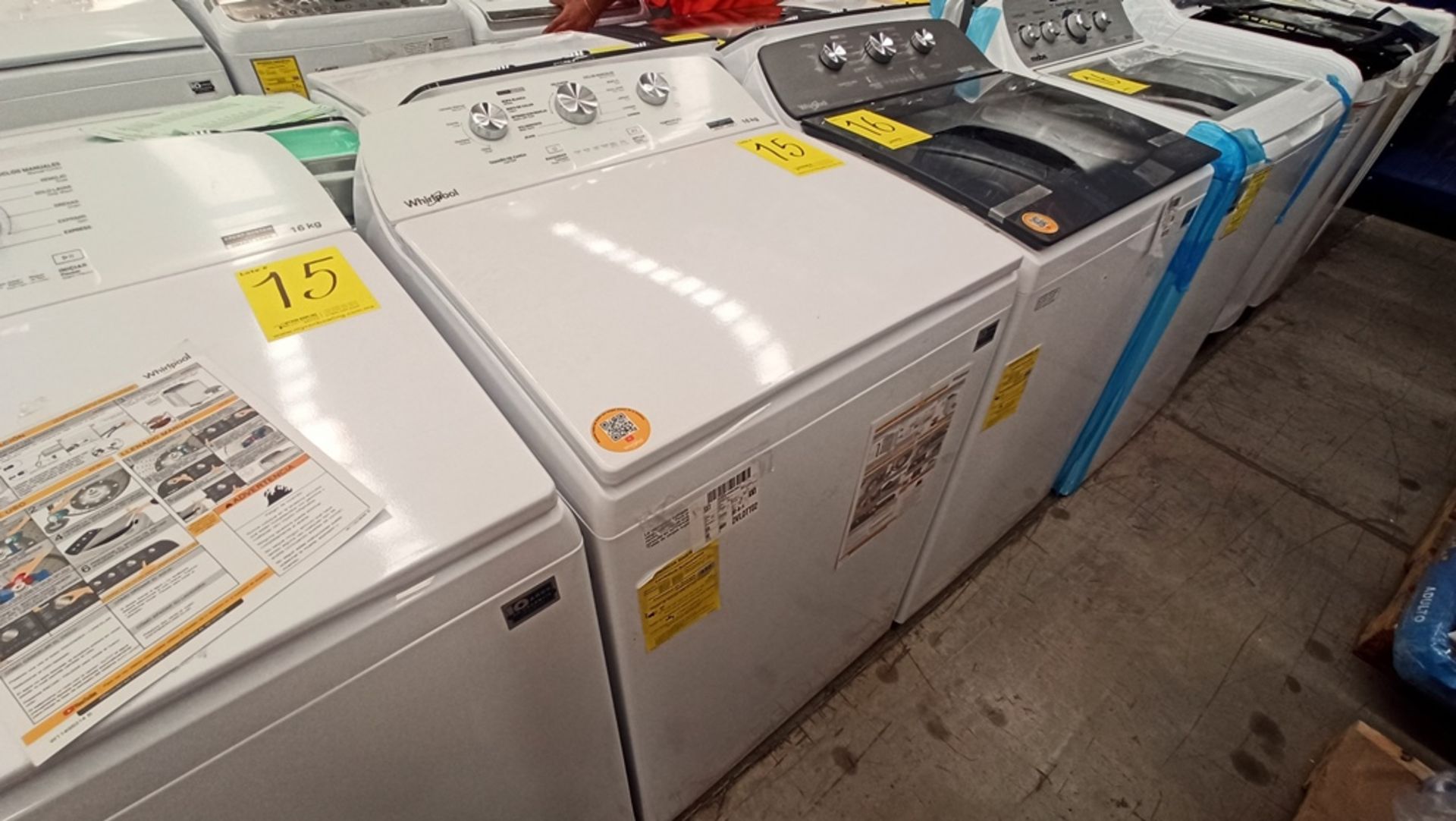 Lote De 2 Lavadoras Contiene: 1 Lavadora De 16Kg, Marca WHIRLPOOL, Modelo 8MWTW1612MJQ1, No De - Image 14 of 18