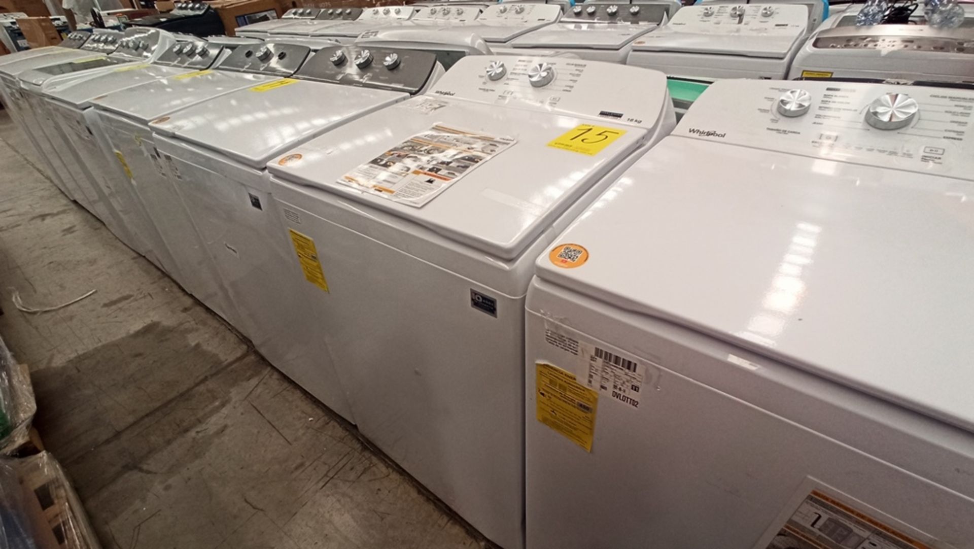 Lote De 2 Lavadoras Contiene: 1 Lavadora De 16Kg, Marca WHIRLPOOL, Modelo 8MWTW1612MJQ1, No De - Image 4 of 18