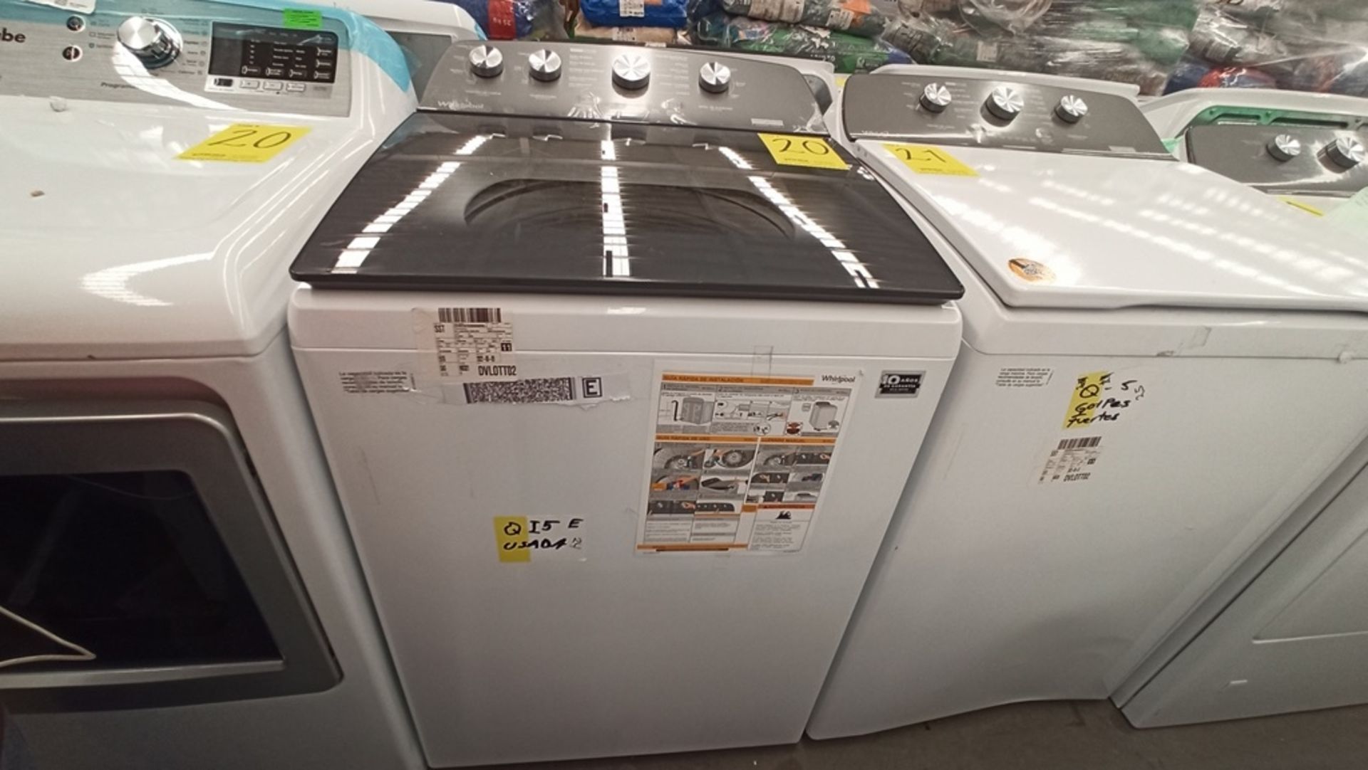 Lote De Lavadora + Secadora Contiene: 1 Lavadora De 22Kg, Marca WHIRLPOOL, Modelo 8MWTW2224WJM, - Image 10 of 18