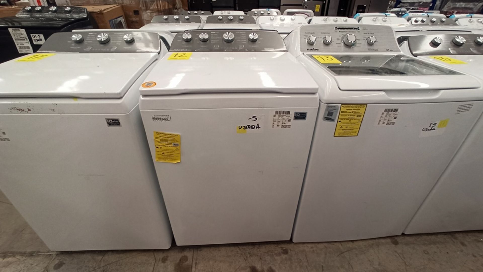 Lote De 2 Lavadoras Contiene: 1 Lavadora De 18Kg, Marca WHIRLPOOL, Modelo 8MWTW1813MJM0, No De - Image 8 of 15