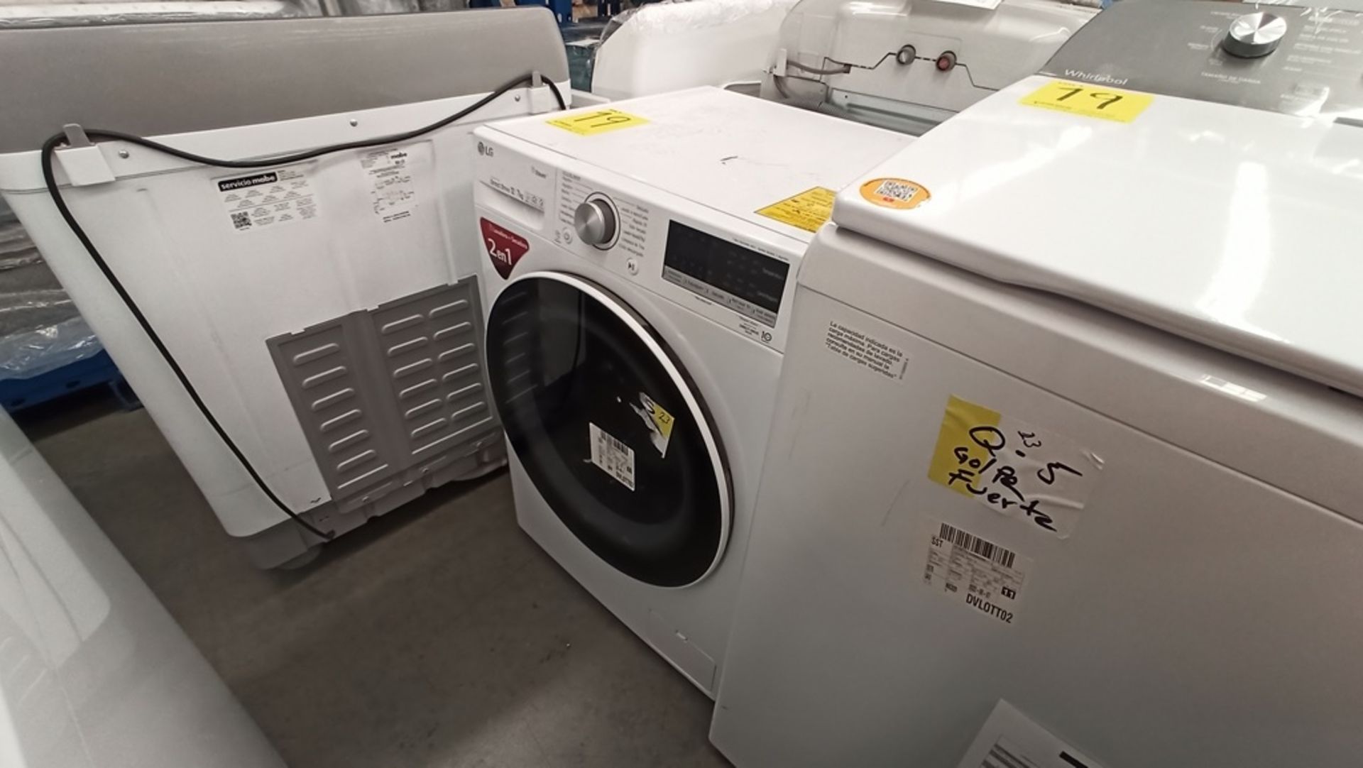 Lote De 2 Lavadoras Contiene: 1 Lavadora De 18Kg, Marca WHIRLPOOL, Modelo 8MWTW1813MJM1, No De - Image 4 of 19