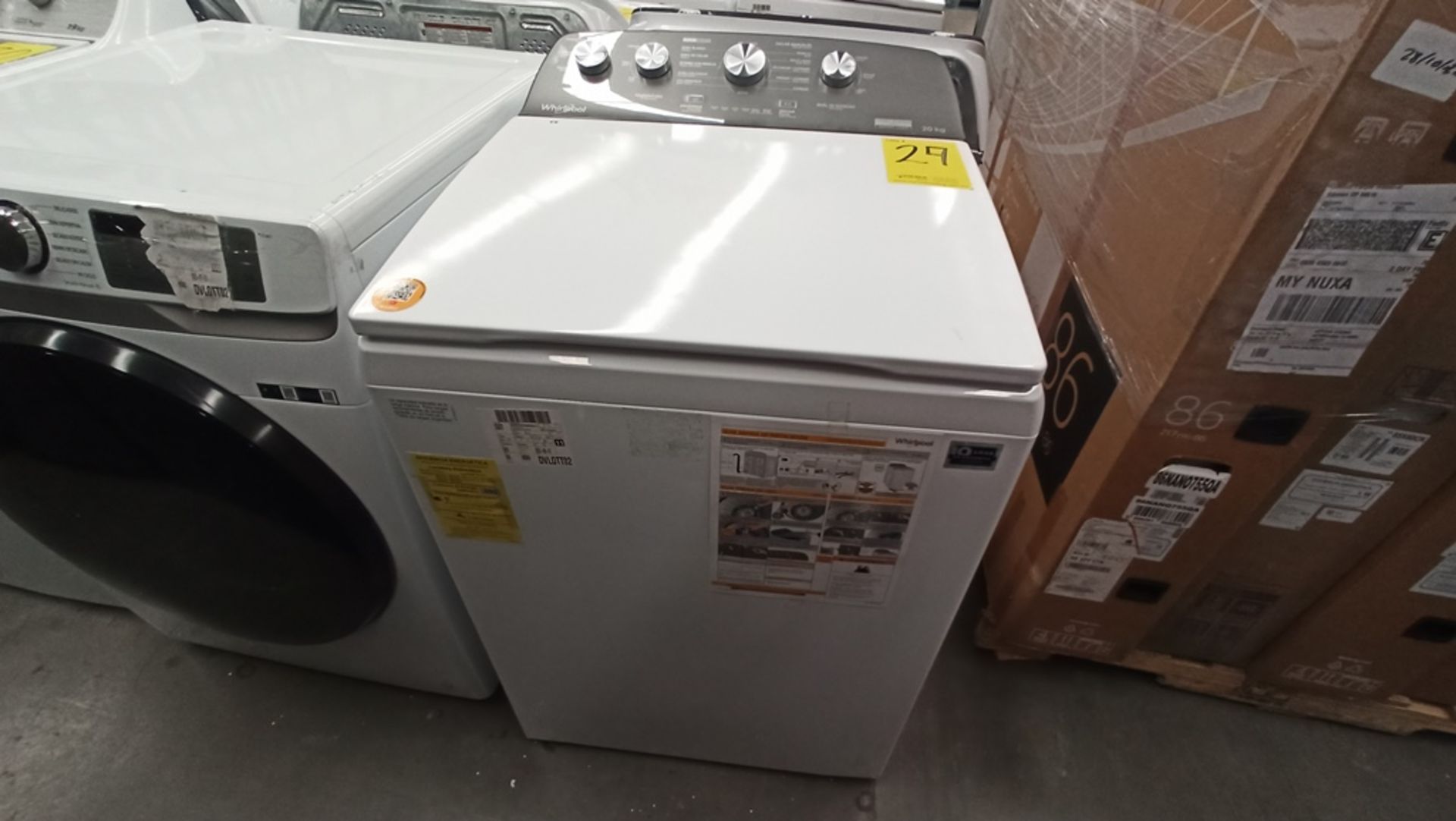 Lote De 2 Lavadoras Contiene: 1 Lavadora De 18Kg, Marca WHIRLPOOL, Modelo 8MWTW1813MJM1, No De - Image 10 of 18