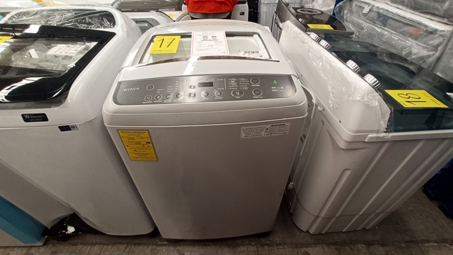 Lote De 2 Lavadoras Contiene: 1 Lavadora De 19Kg, Marca SAMSUNG, Modelo WA19T6260BWAX, No De Se - Image 8 of 16