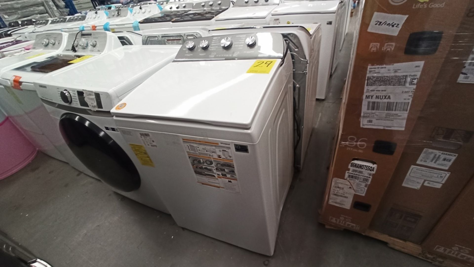 Lote De 2 Lavadoras Contiene: 1 Lavadora De 18Kg, Marca WHIRLPOOL, Modelo 8MWTW1813MJM1, No De - Image 12 of 18