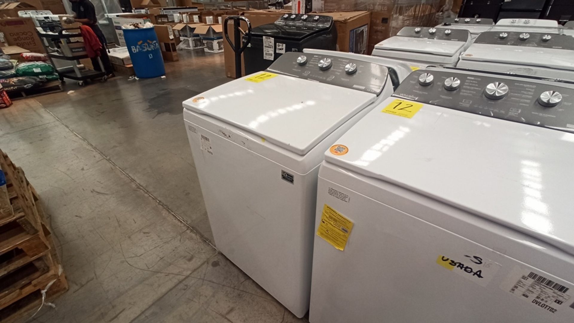 Lote De 2 Lavadoras Contiene: 1 Lavadora De 18Kg, Marca WHIRLPOOL, Modelo 8MWTW1813MJM0, No De - Image 4 of 15