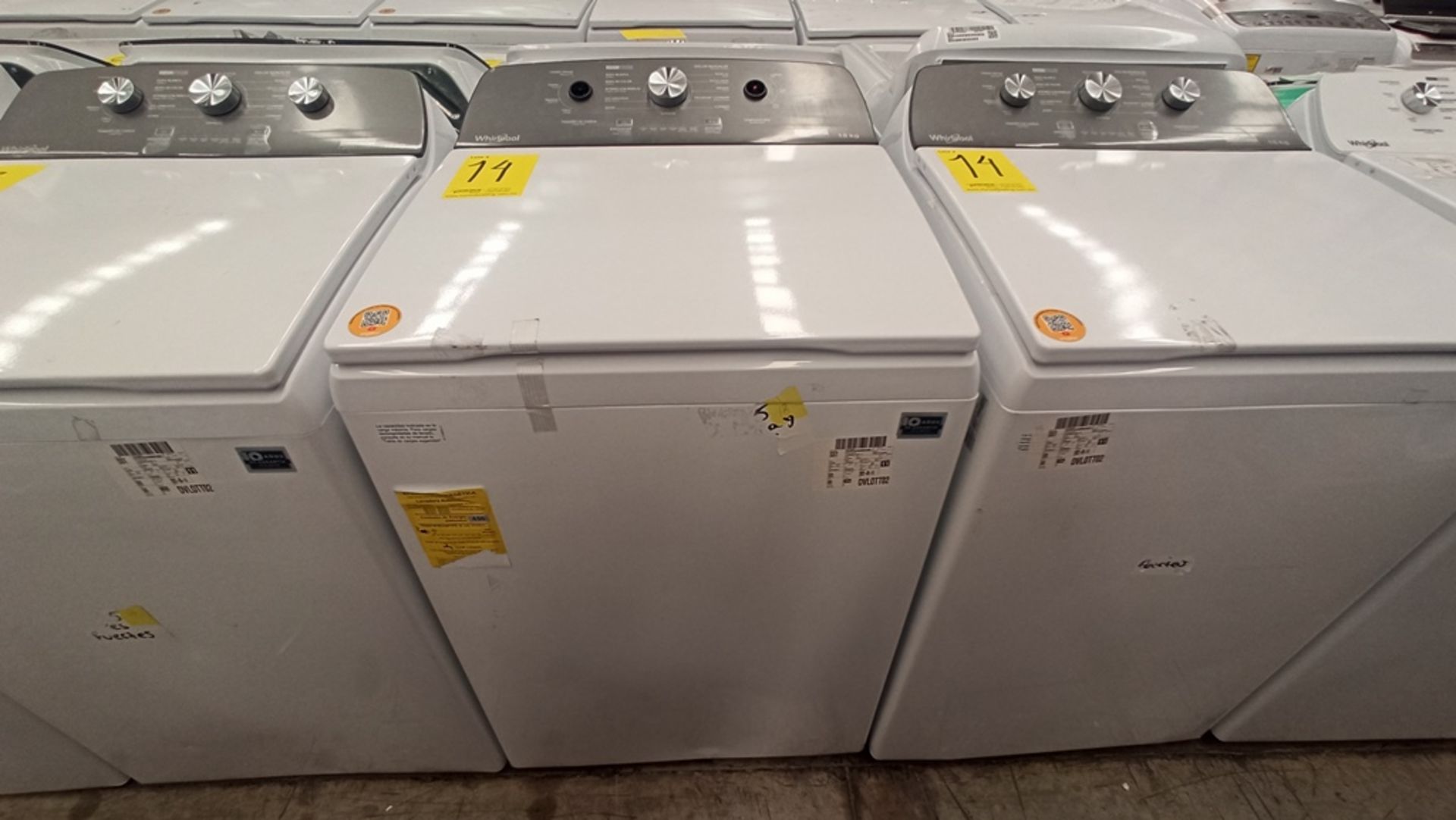 Lote De 2 Lavadoras Contiene: 1 Lavadora De 18Kg, Marca WHIRLPOOL, Modelo 8MWTW1813MJM1, No De