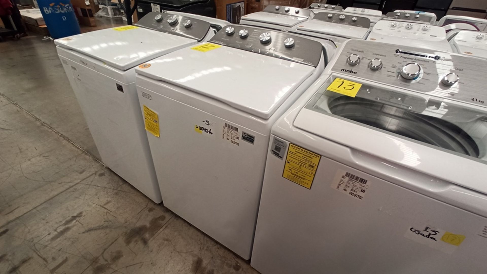 Lote De 2 Lavadoras Contiene: 1 Lavadora De 18Kg, Marca WHIRLPOOL, Modelo 8MWTW1813MJM0, No De - Image 10 of 15