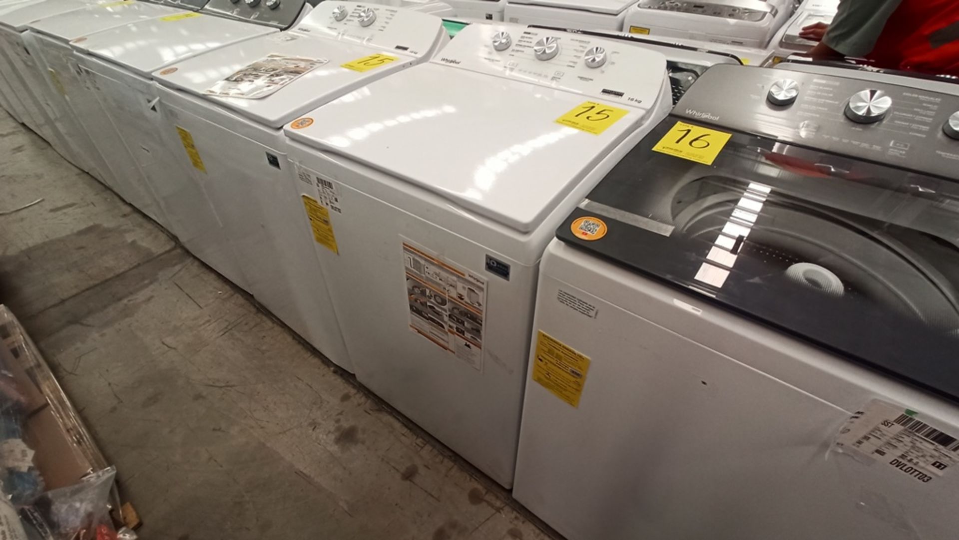 Lote De 2 Lavadoras Contiene: 1 Lavadora De 16Kg, Marca WHIRLPOOL, Modelo 8MWTW1612MJQ1, No De - Image 12 of 18