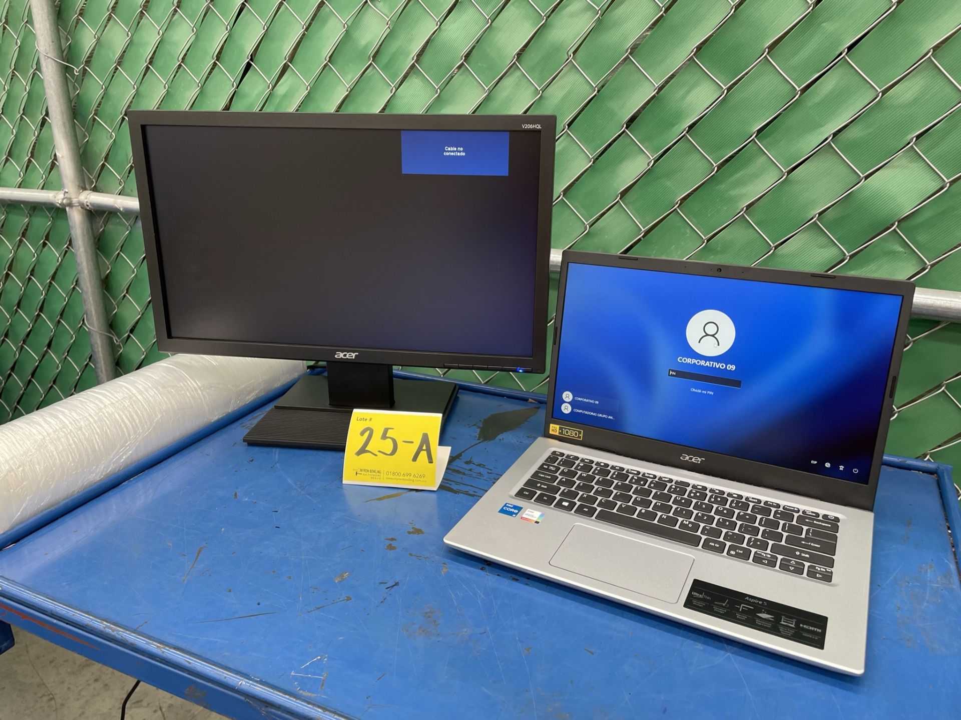 Lote de 1 Laptop + 1 Monitor contiene: 1 Laptop Marca ACER, Modelo ASPIRE 514, Serie NXA25AA0021371 - Image 2 of 7