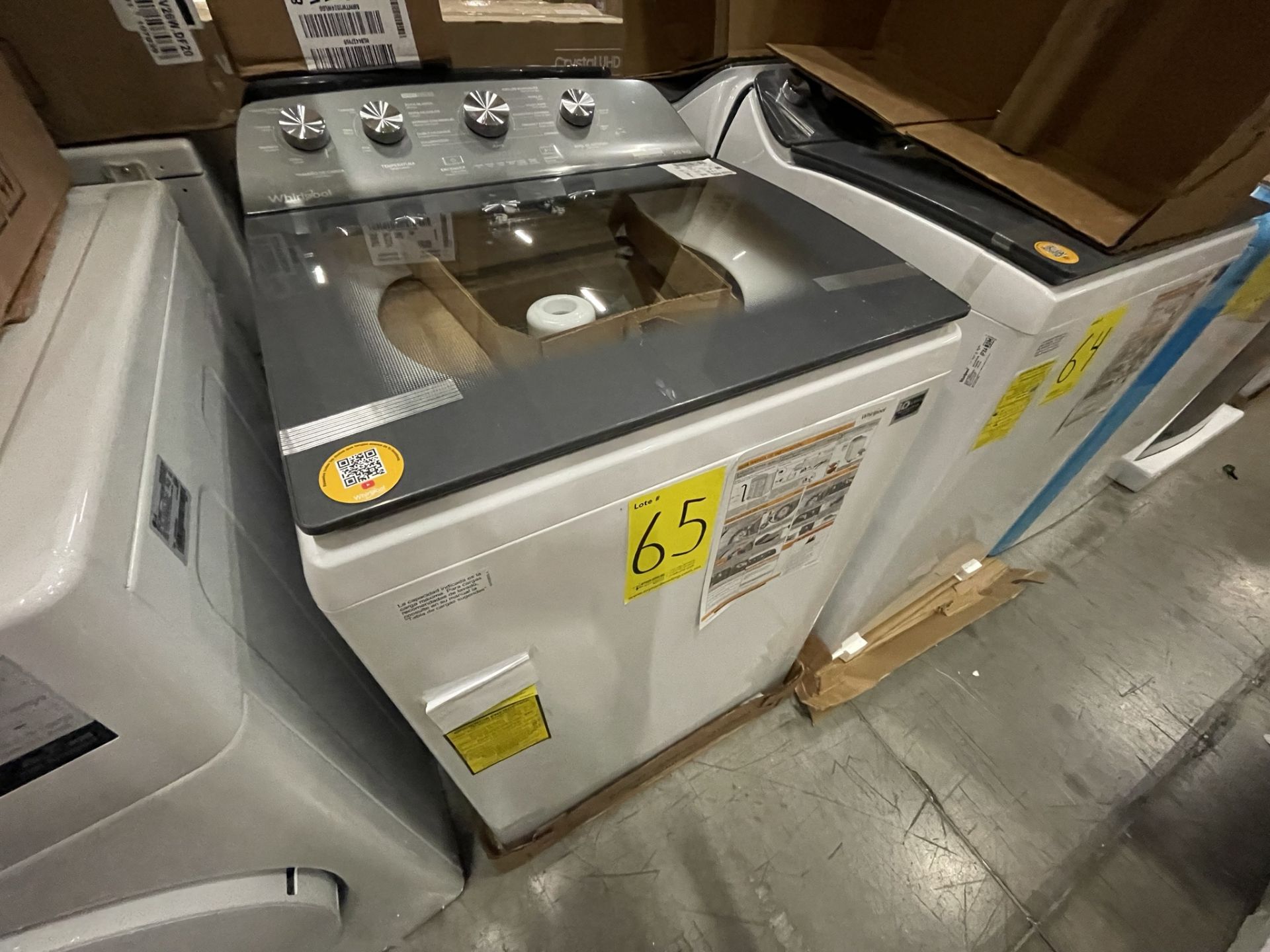 1 Lavadora de 20 KG Marca WHIRLPOOL, Modelo 8MWTW2024WJM0, Serie HLB3996301, Color Blanco, LB-00303 - Image 3 of 8