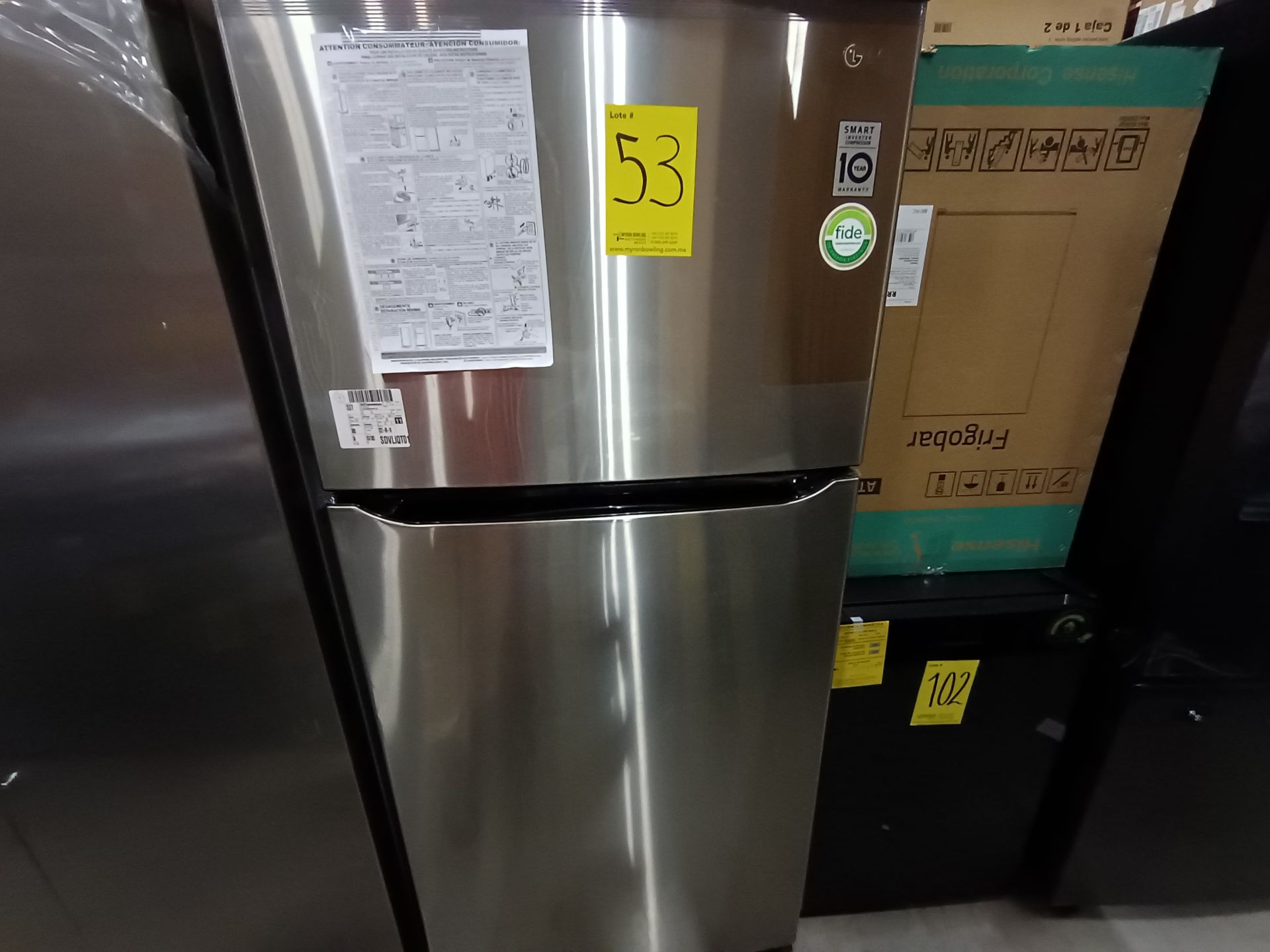 1 Refrigerador Marca LG, Modelo LT57BPSX, No de serie 209MRAQ10296, Color Gris, LB-025604. - Image 4 of 9