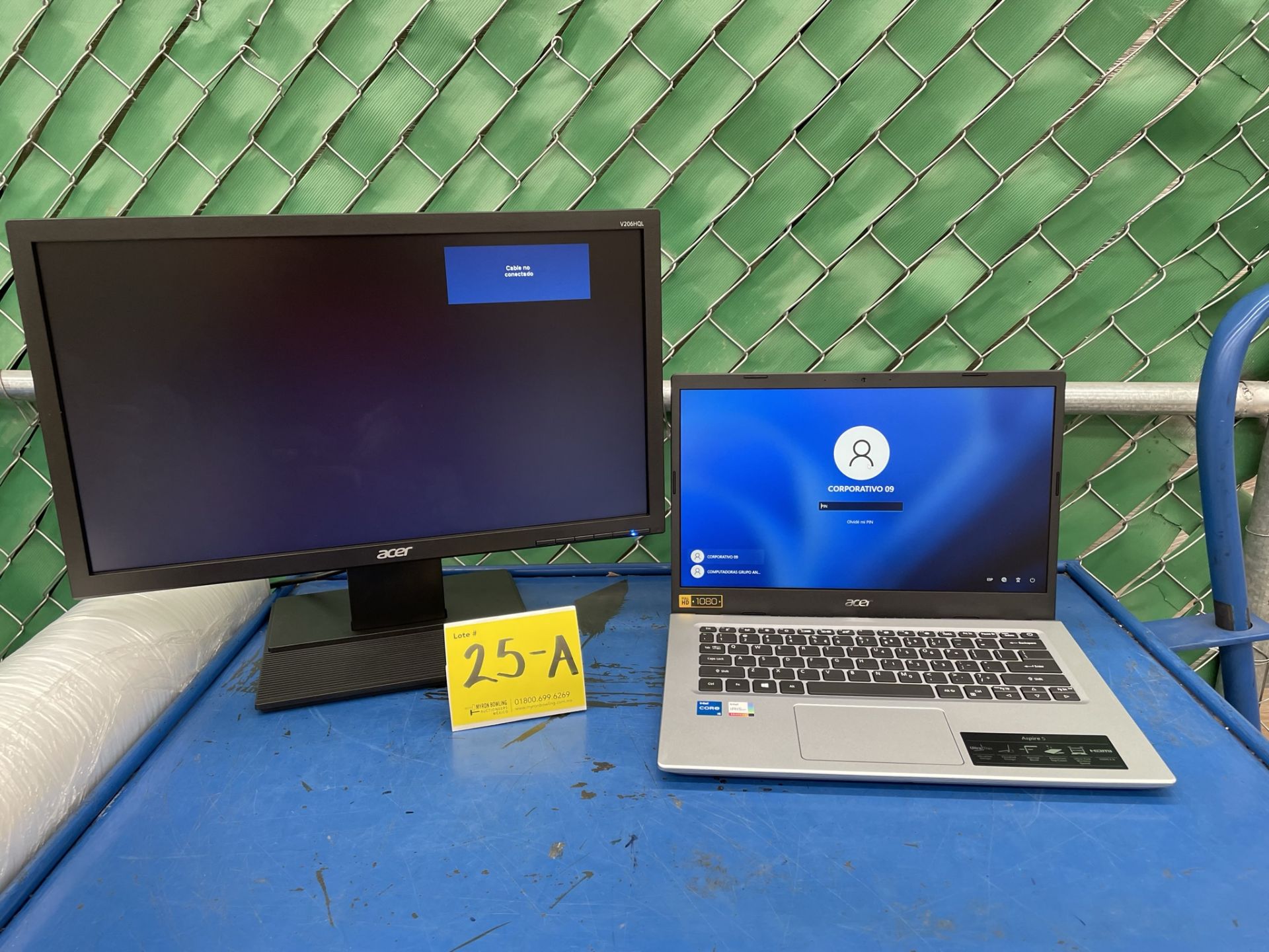 Lote de 1 Laptop + 1 Monitor contiene: 1 Laptop Marca ACER, Modelo ASPIRE 514, Serie NXA25AA0021371