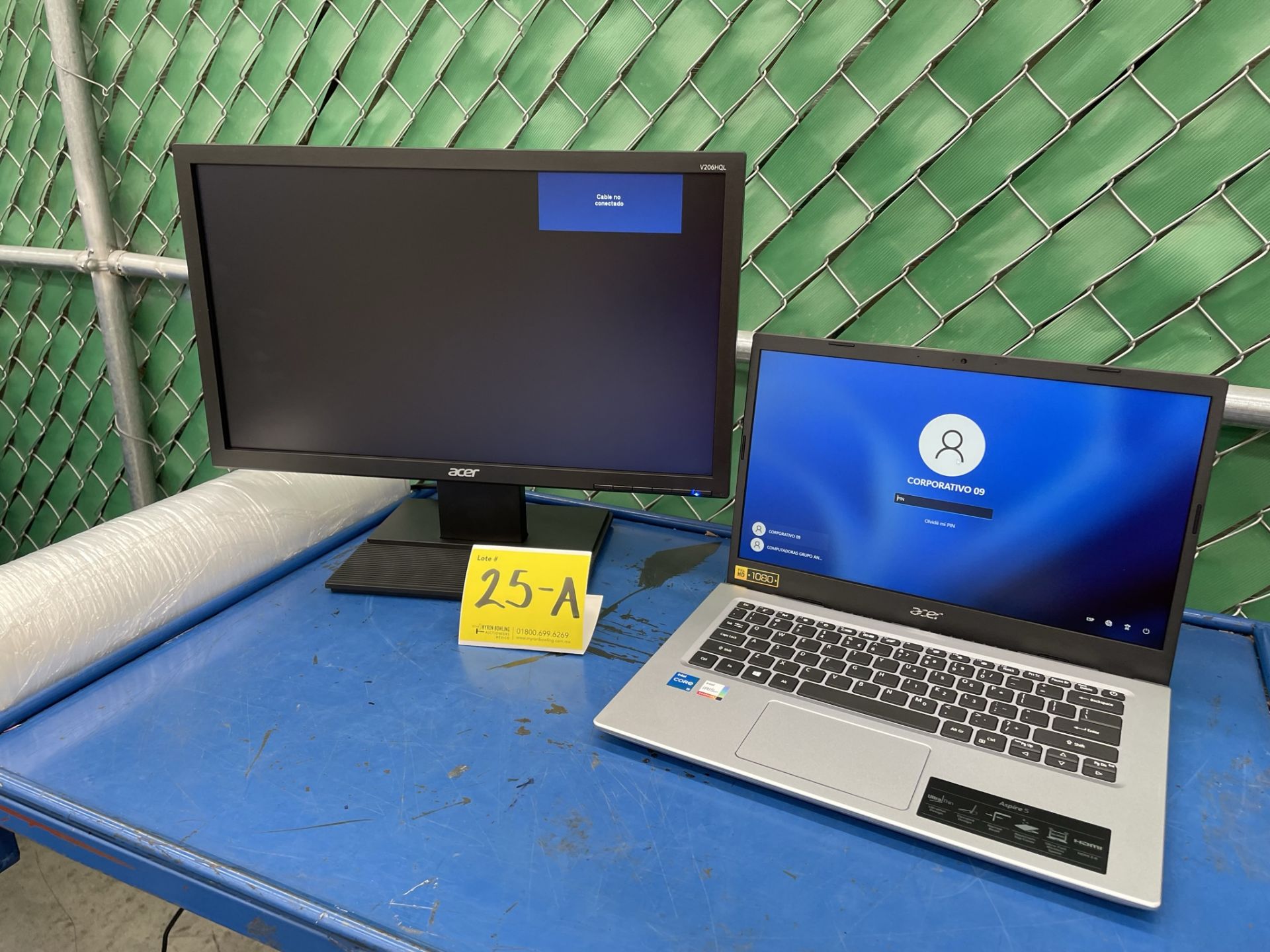 Lote de 1 Laptop + 1 Monitor contiene: 1 Laptop Marca ACER, Modelo ASPIRE 514, Serie NXA25AA0021371 - Image 3 of 7