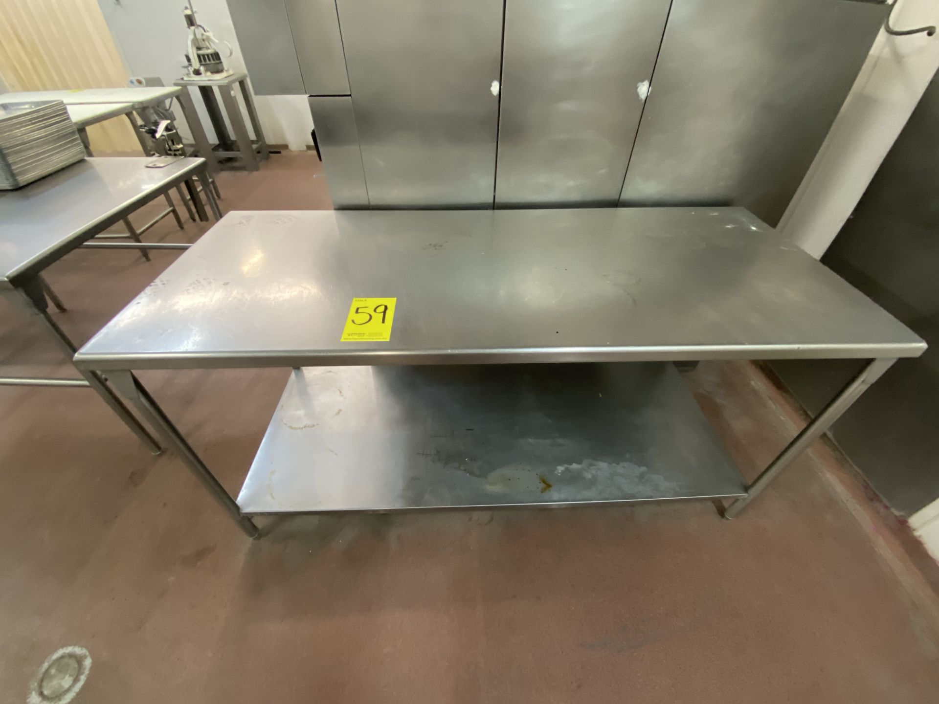 1 Stainless steel work table measures 1.80 x 0.75 x 0.90 mts - Image 3 of 12