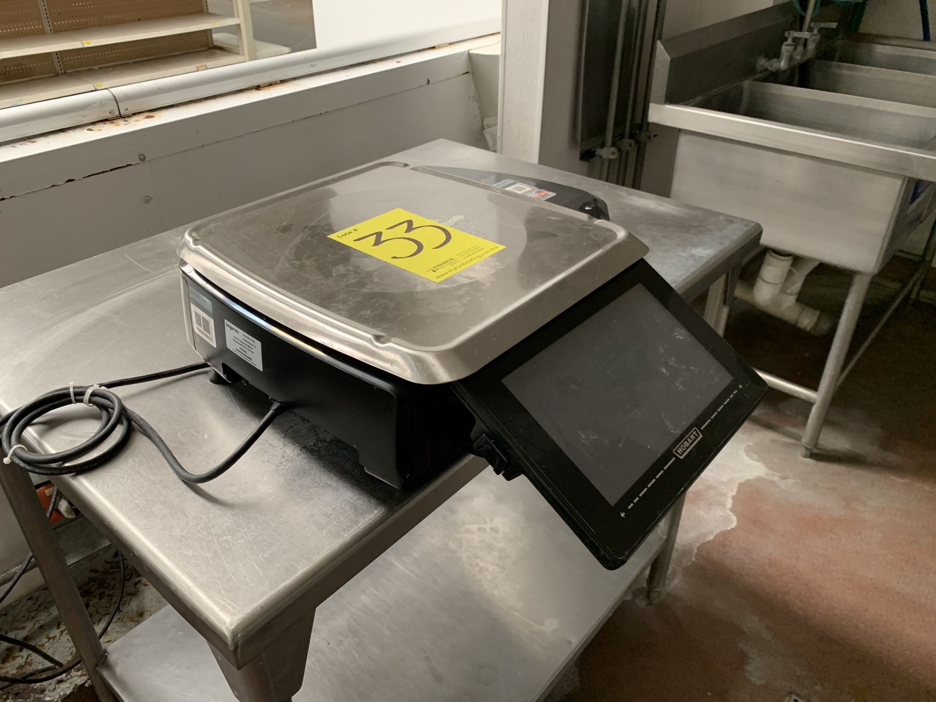 1 Hobart labeling scale, model HTS, SERIES 45-1235-579, 120/208-240 V, 60 HZ - Image 3 of 8